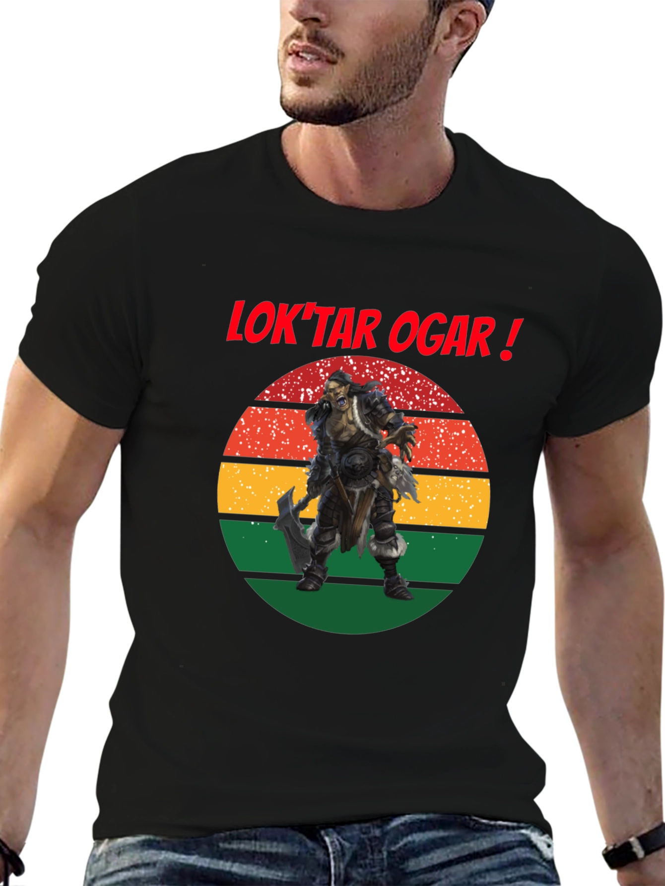Loktar Ogar Orc Warrior Graphic T-Shirt