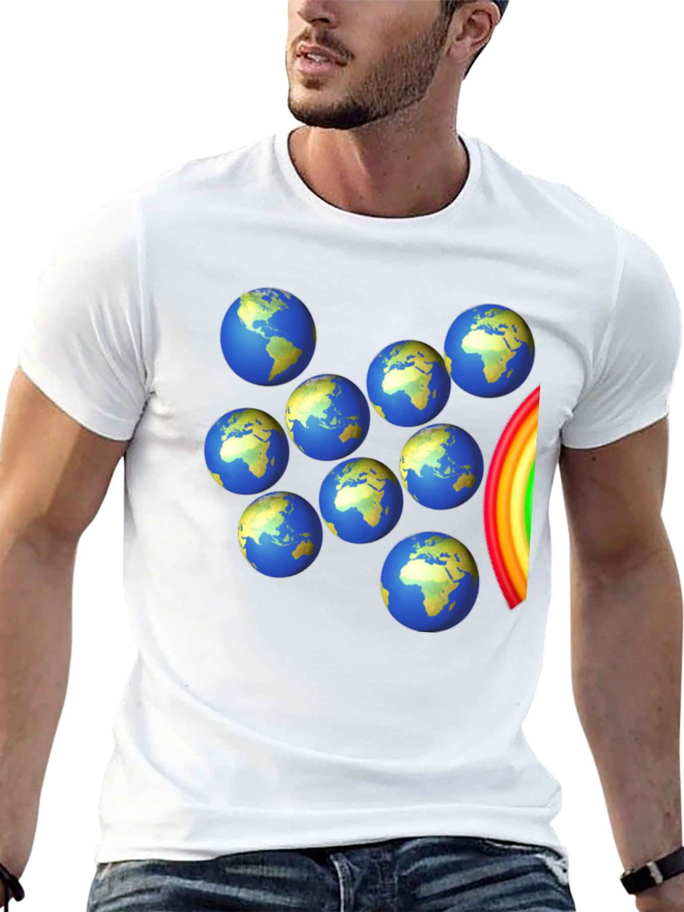 Globes and Rainbow T-Shirt