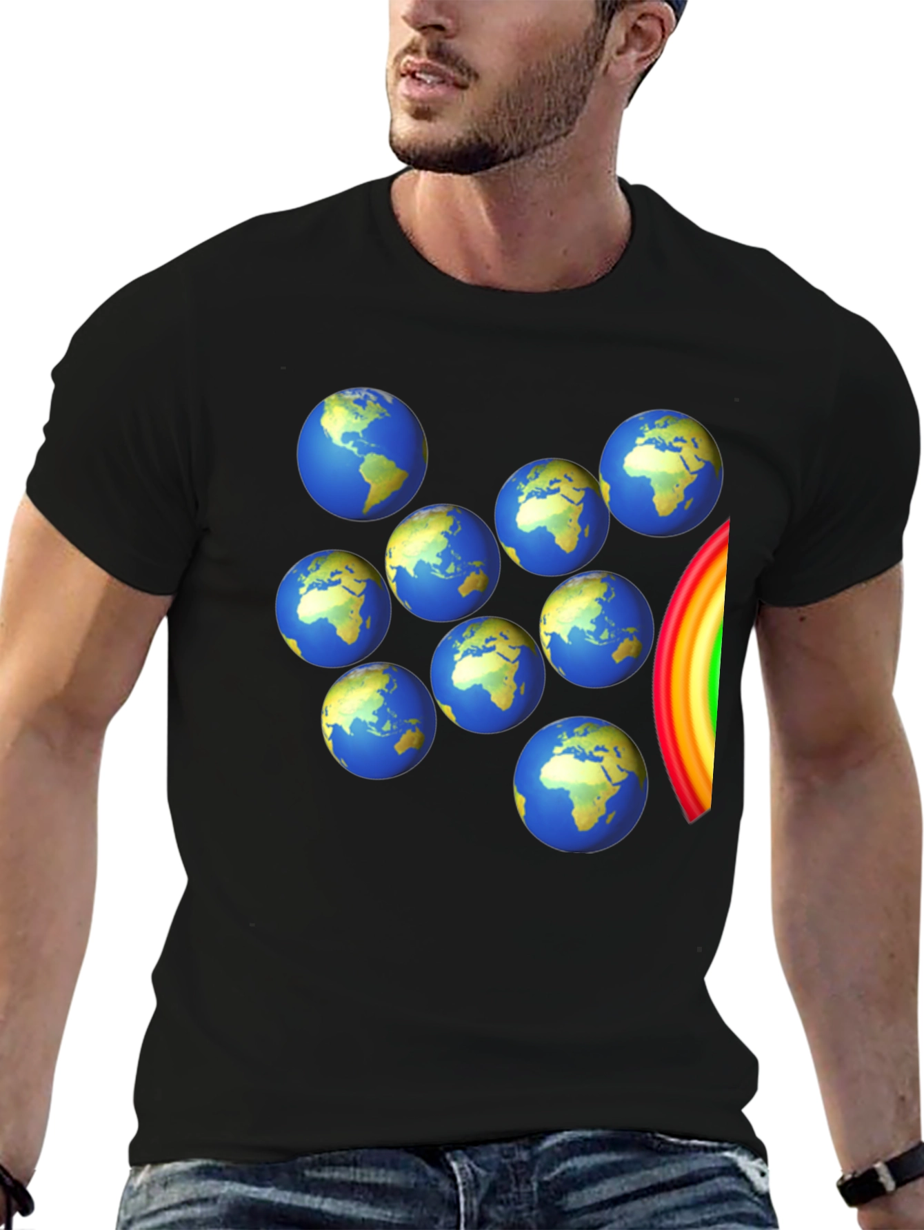 Globes and Rainbow T-Shirt