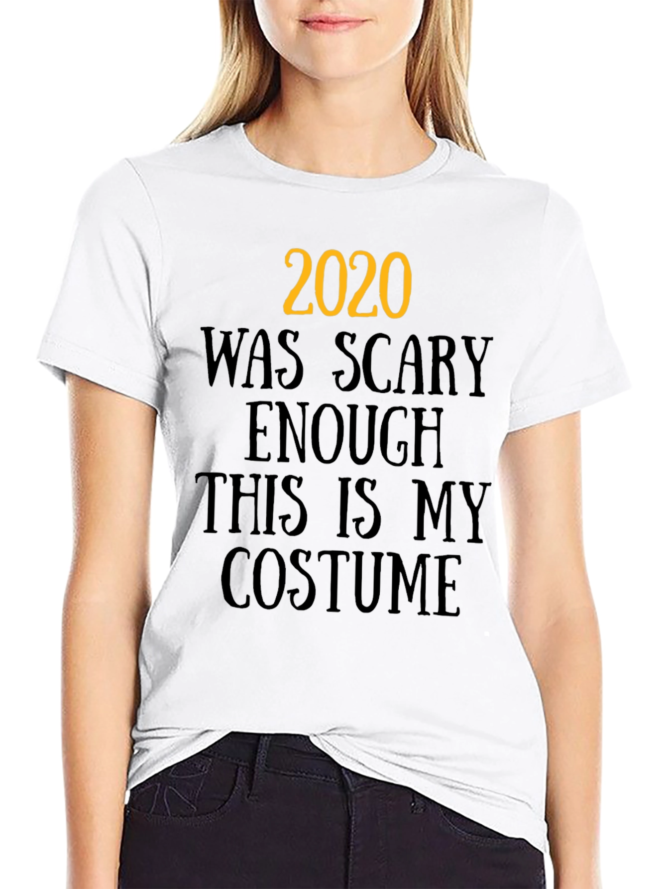 2020 Was Scary Enough Costume Graphic Tee
