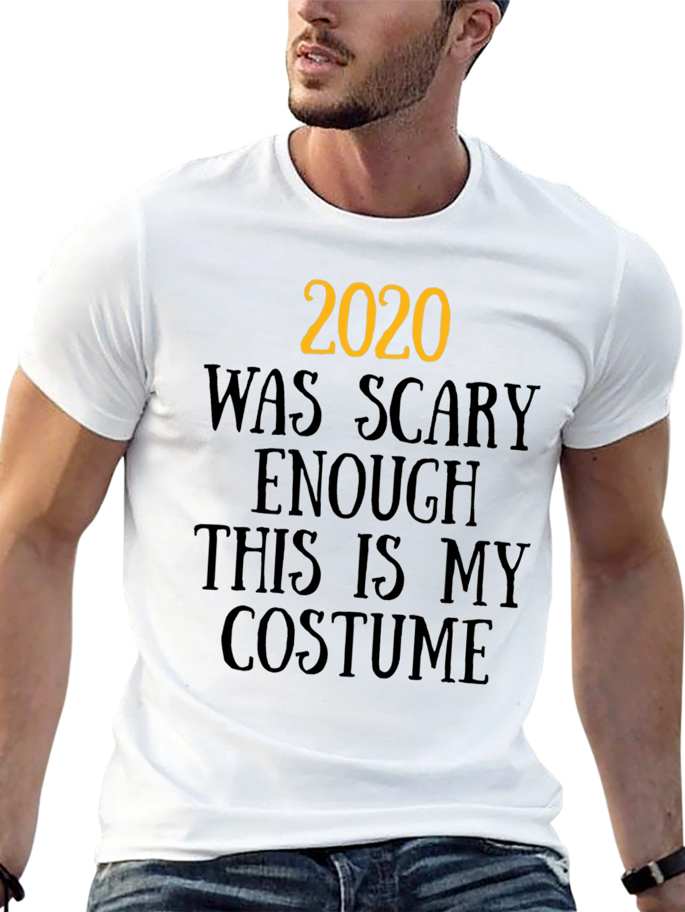 2020 Was Scary Enough Costume Graphic Tee