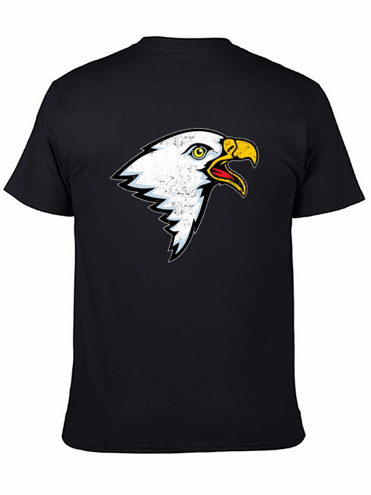 Bold Eagle Graphic T-Shirt - Black