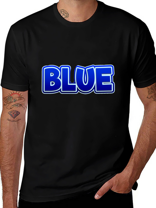 Blue Graphic T-Shirt - Stylish Mens Tee