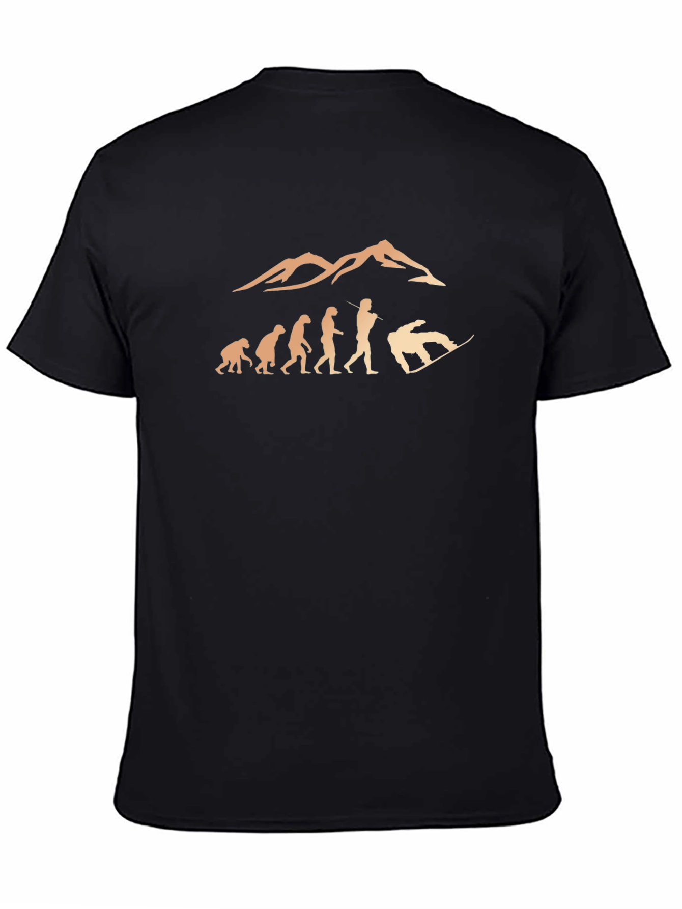 Evolution Snowboard T-Shirt - Black Graphic Tee