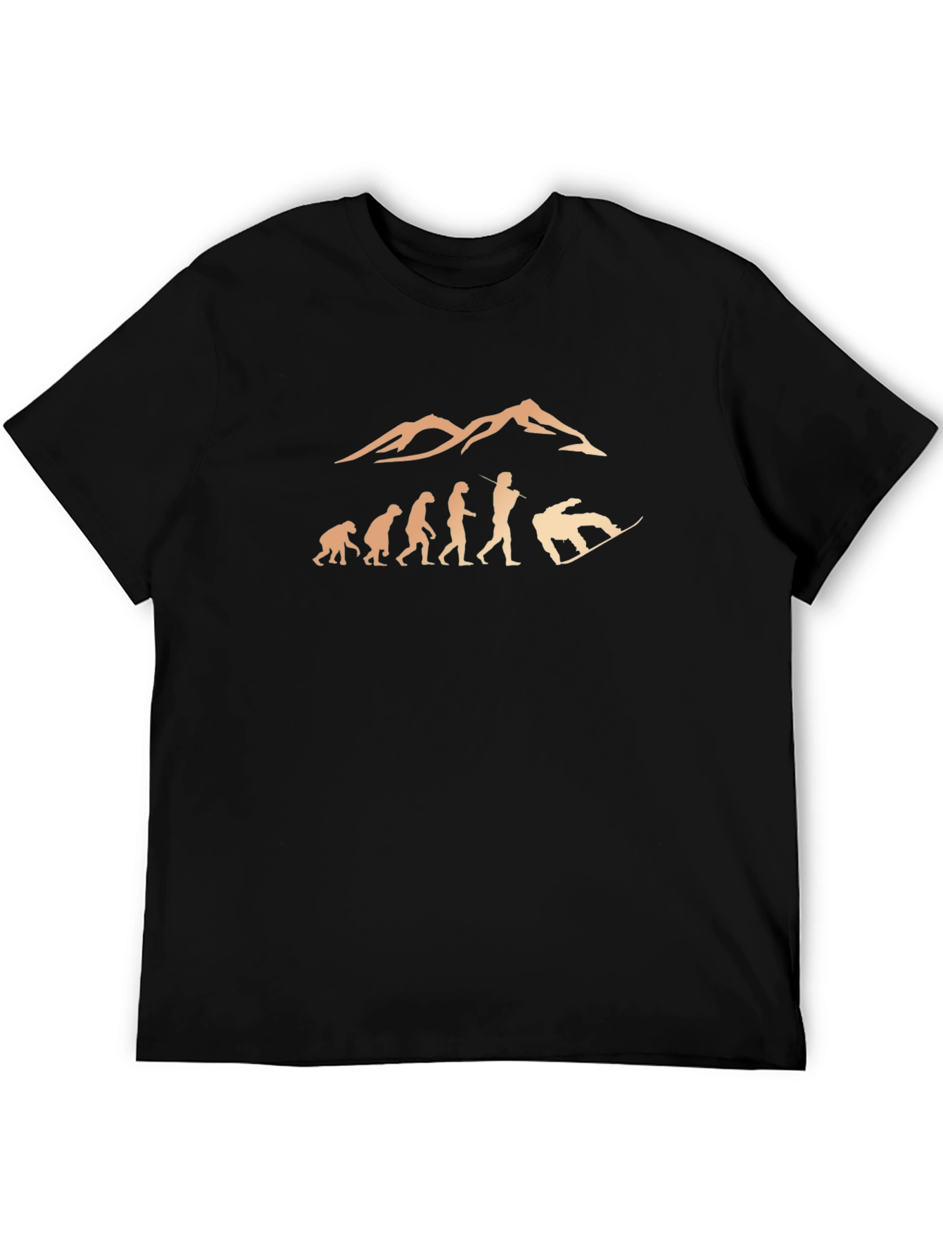 Evolution Snowboard T-Shirt - Black Graphic Tee
