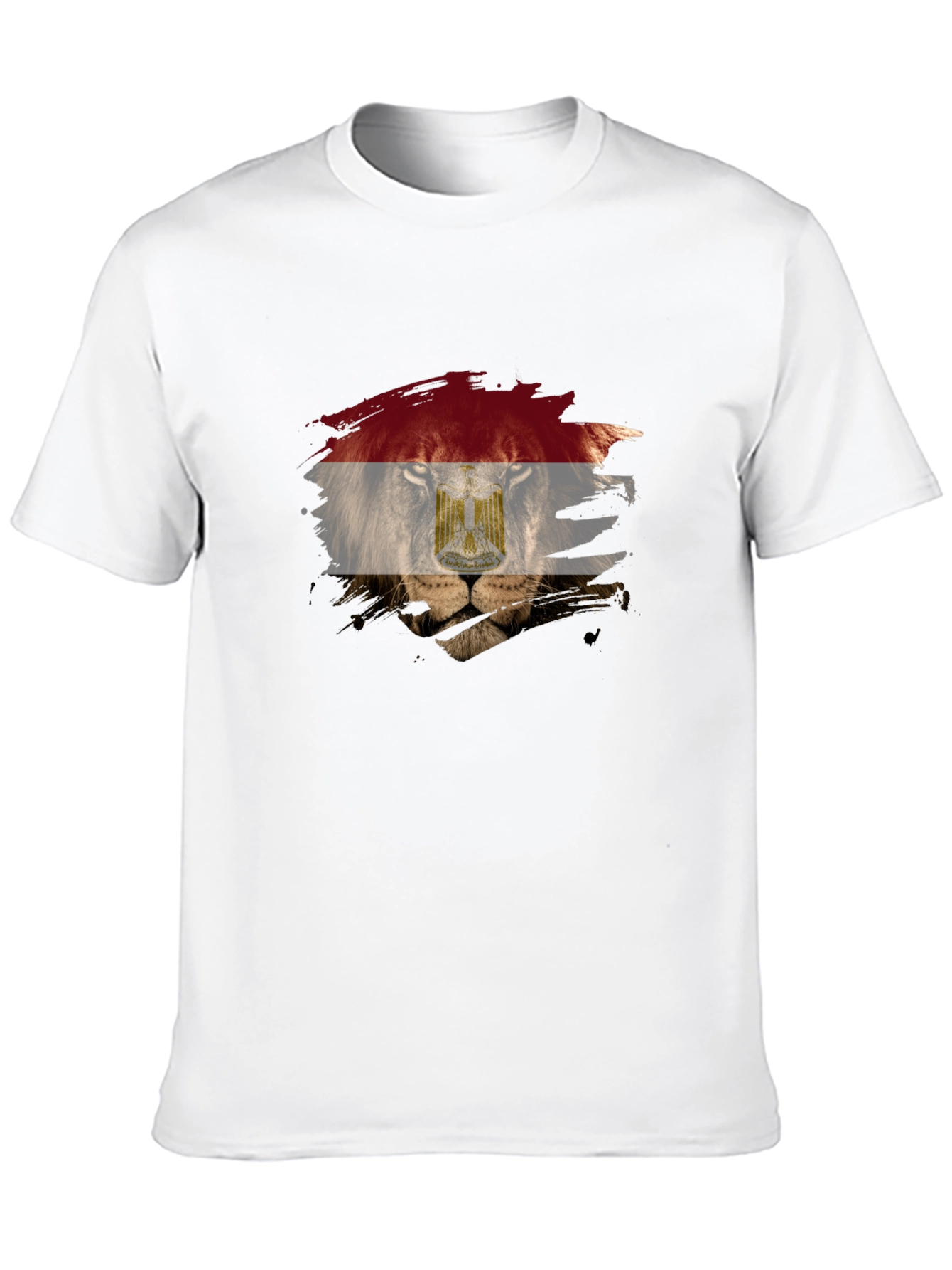 Egyptian Flag Lion Graphic T-Shirt