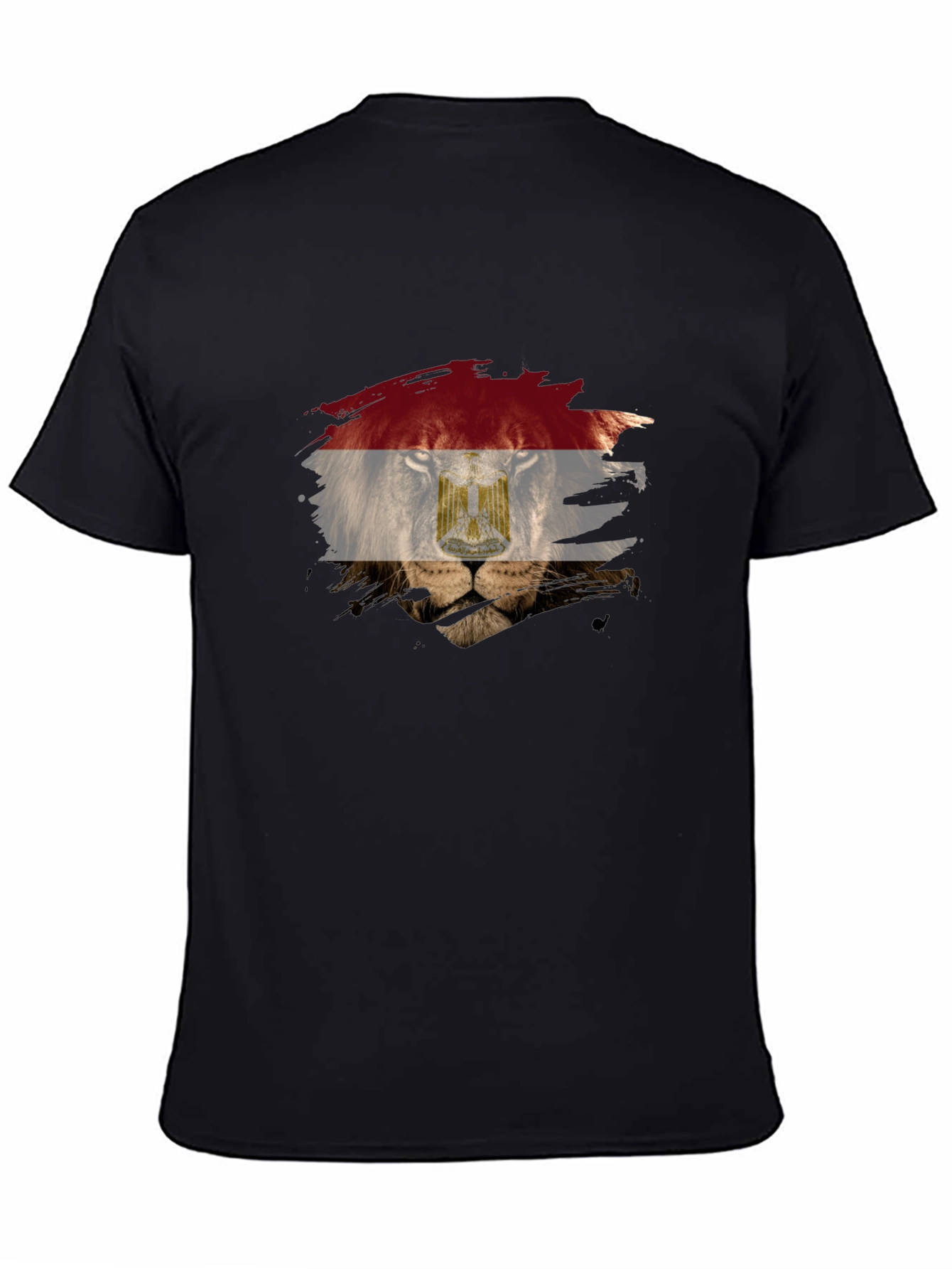 Egyptian Flag Lion Graphic T-Shirt