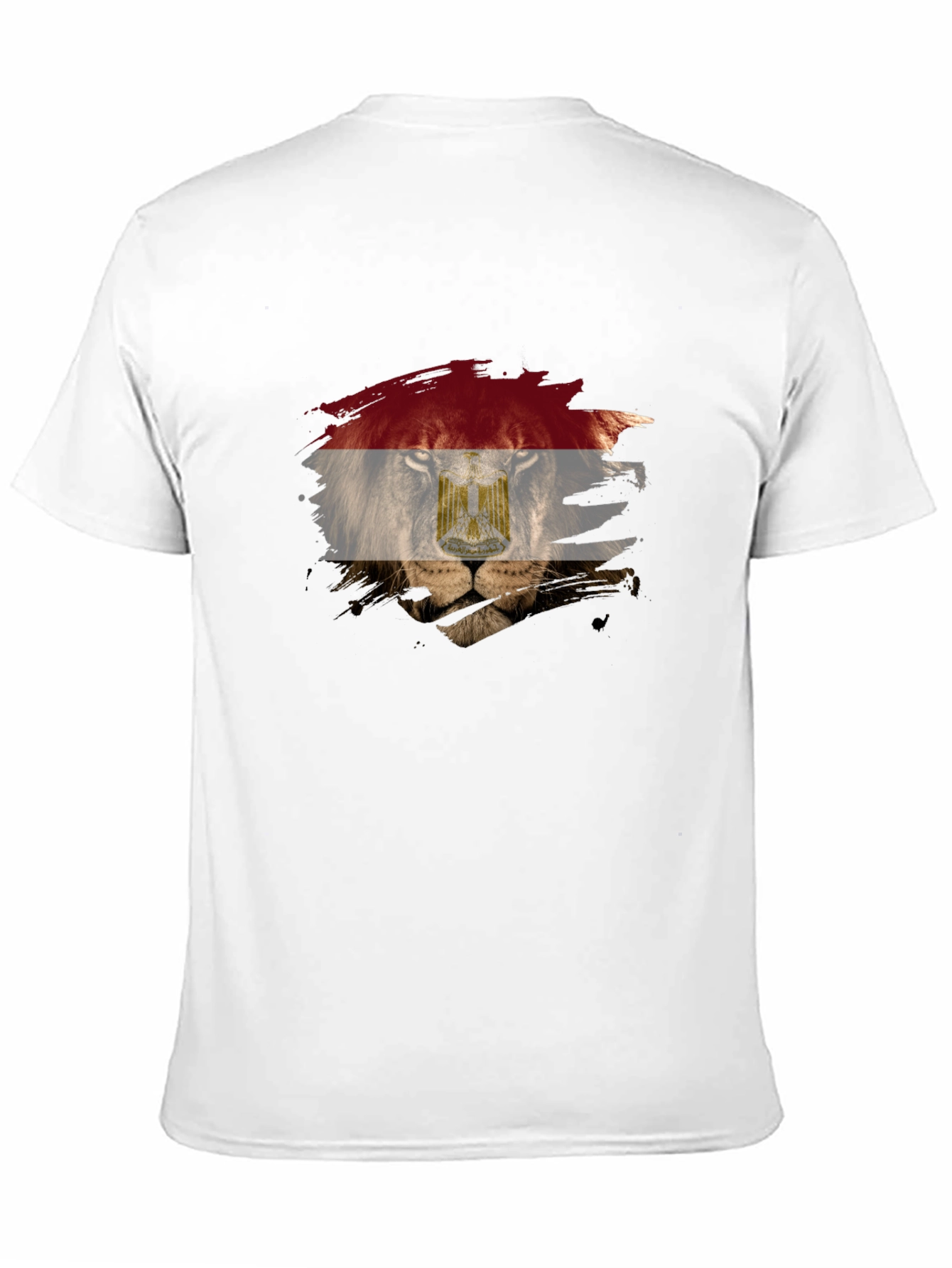 Egyptian Flag Lion Graphic T-Shirt