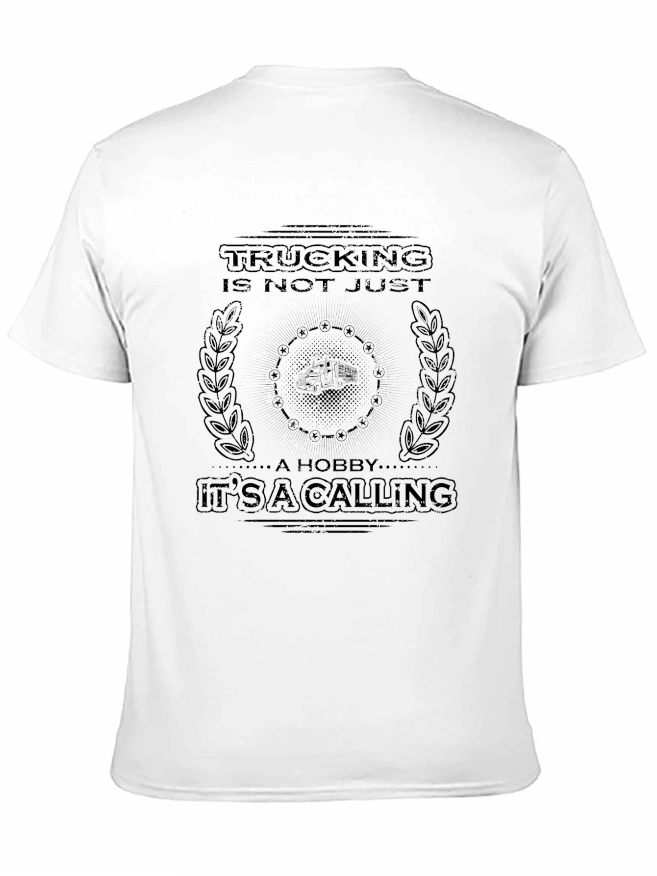 Trucking is a Calling Black T-Shirt