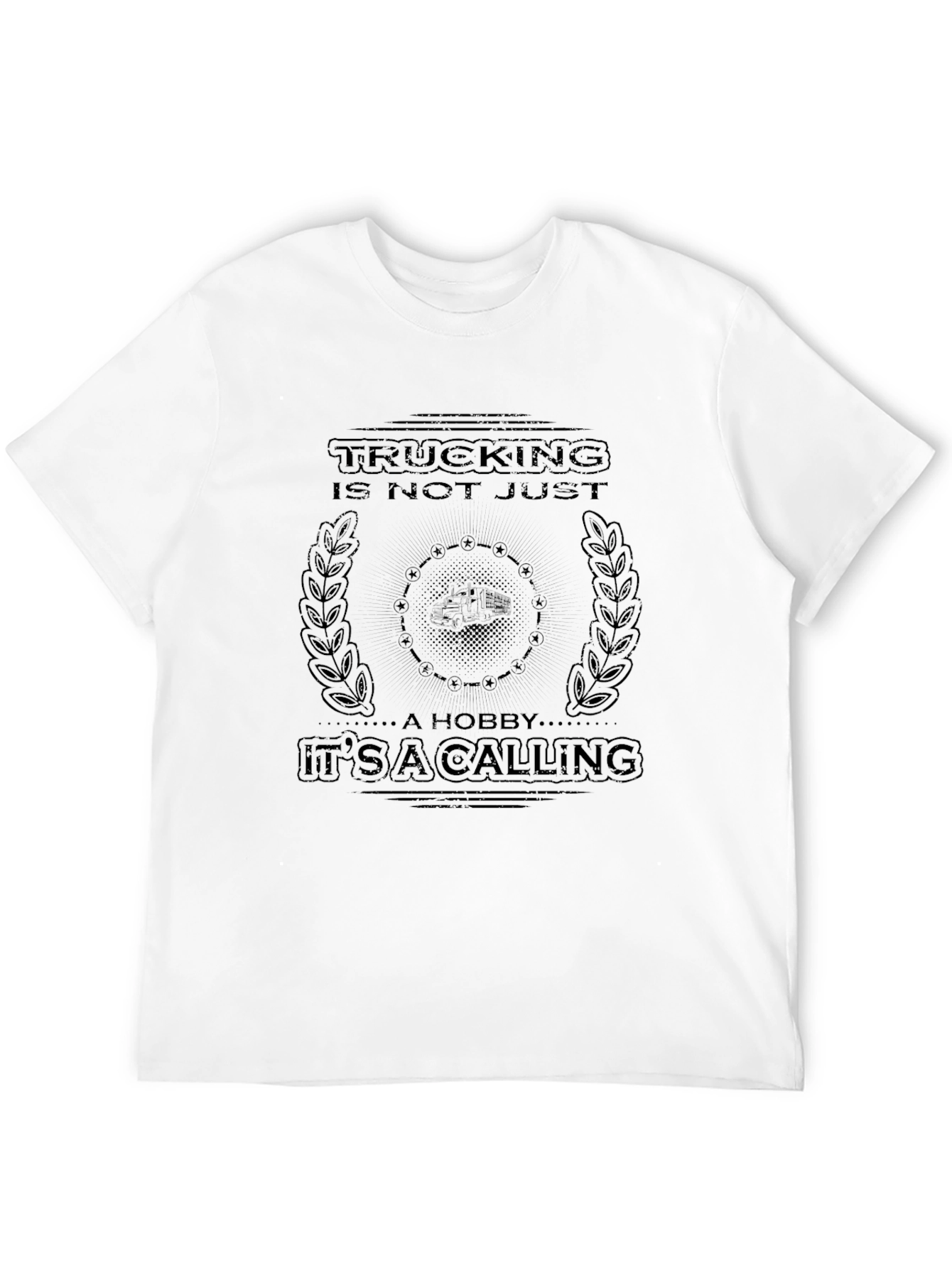 Trucking is a Calling Black T-Shirt