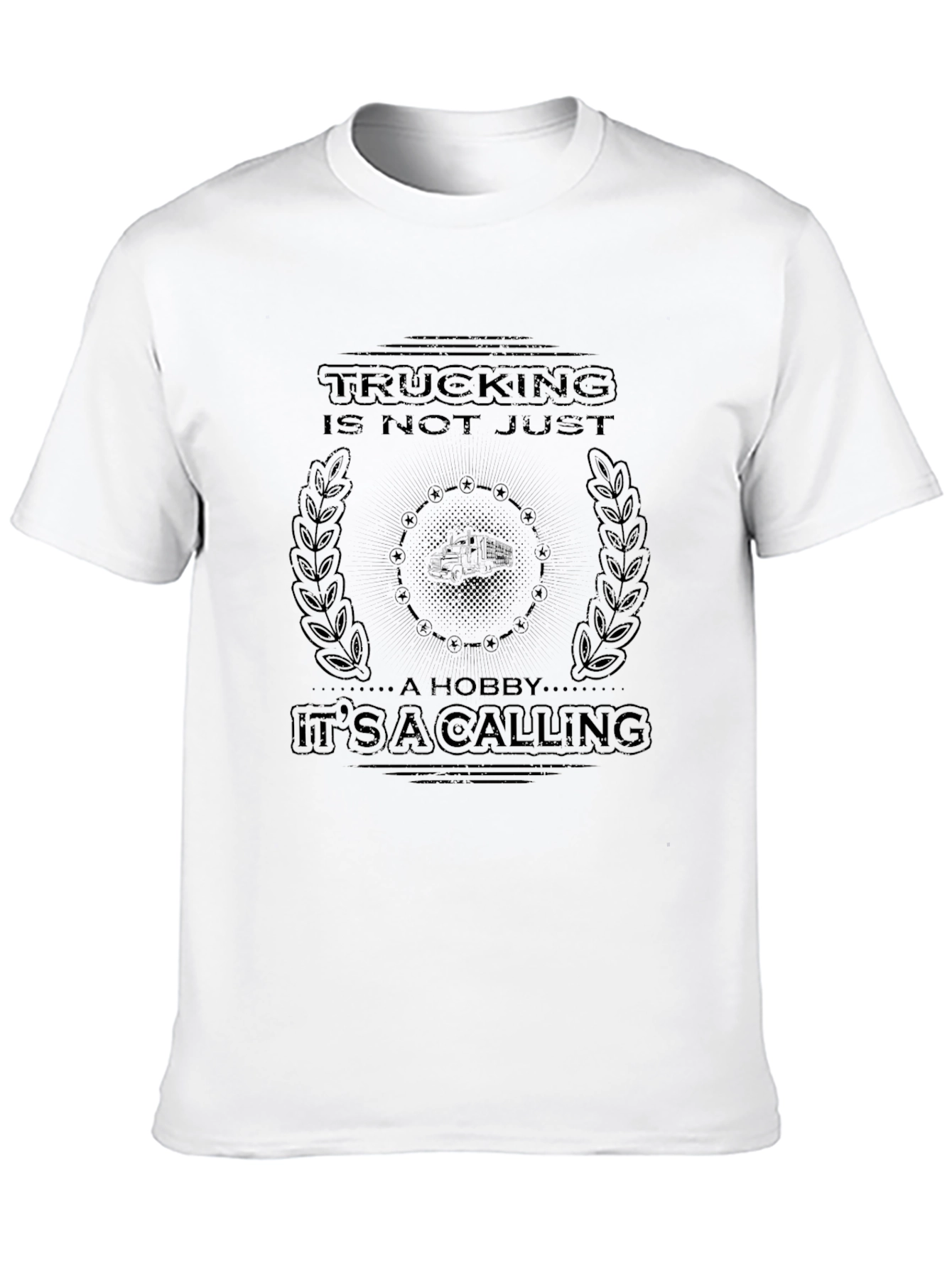 Trucking is a Calling Black T-Shirt