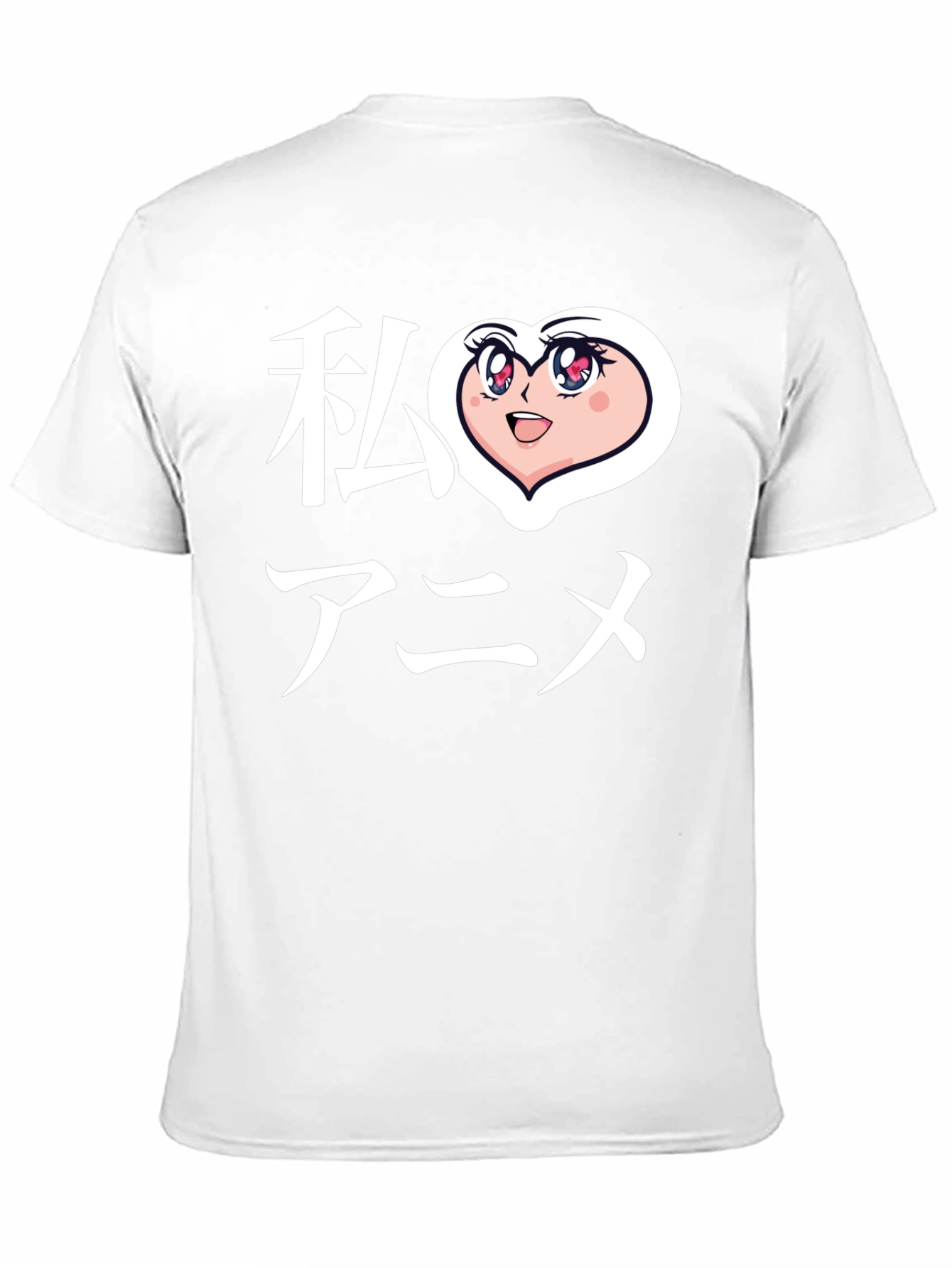 I Heart Anime Graphic T-Shirt - Black