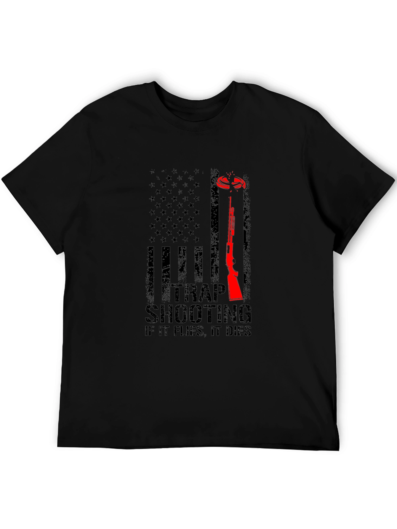 Trap Shooting T-Shirt: Patriotic Design