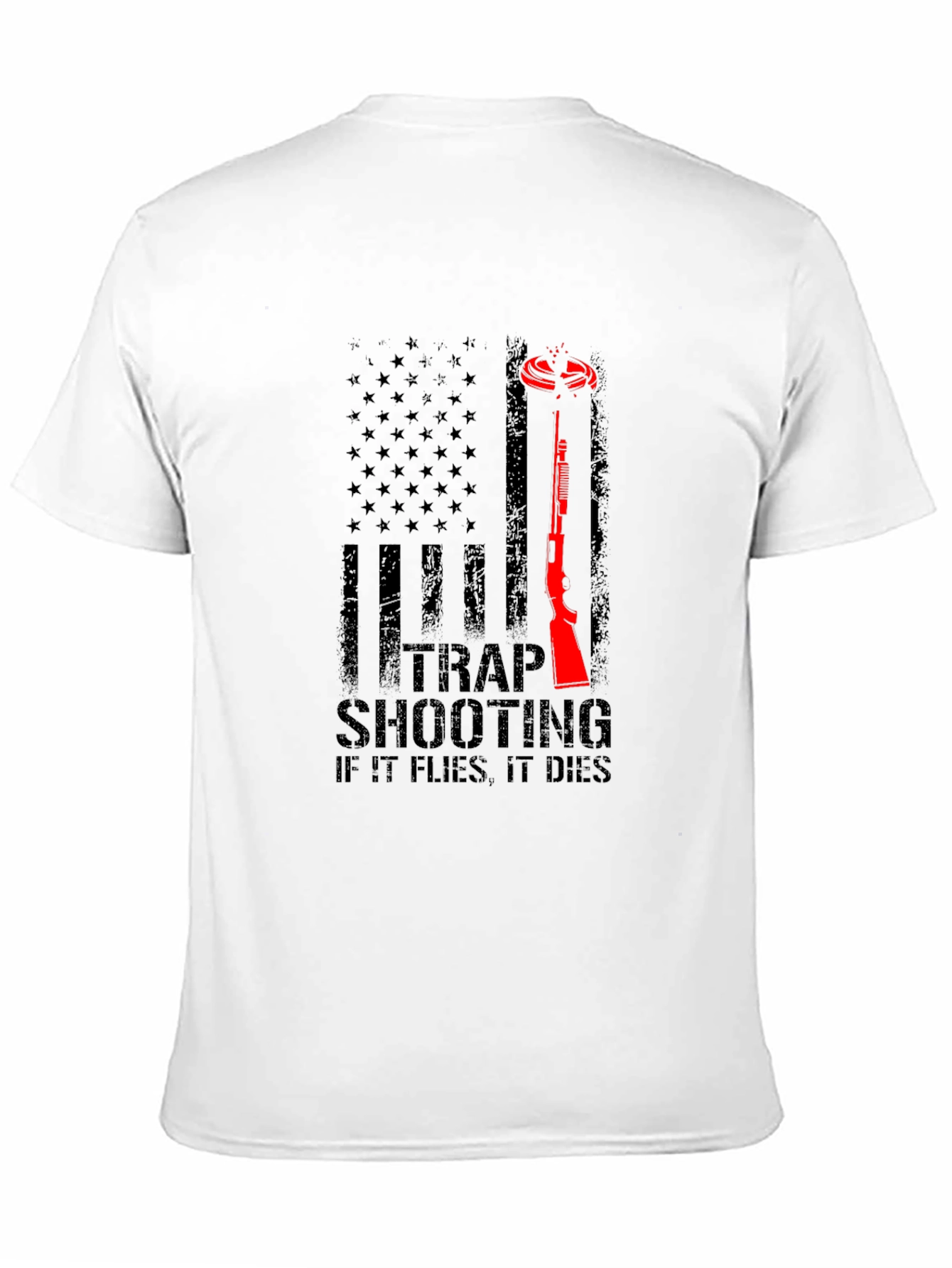 Trap Shooting T-Shirt: Patriotic Design