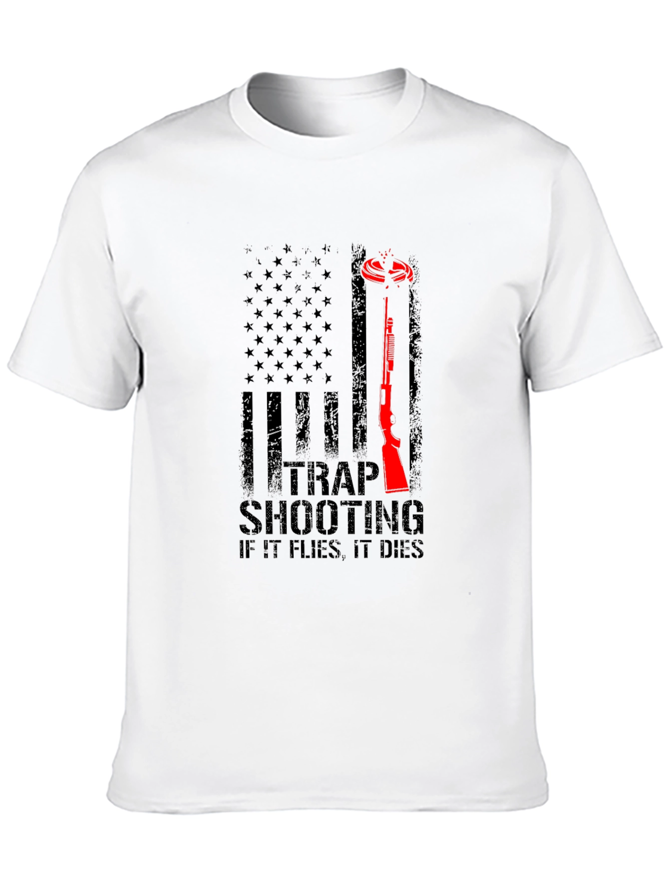Trap Shooting T-Shirt: Patriotic Design
