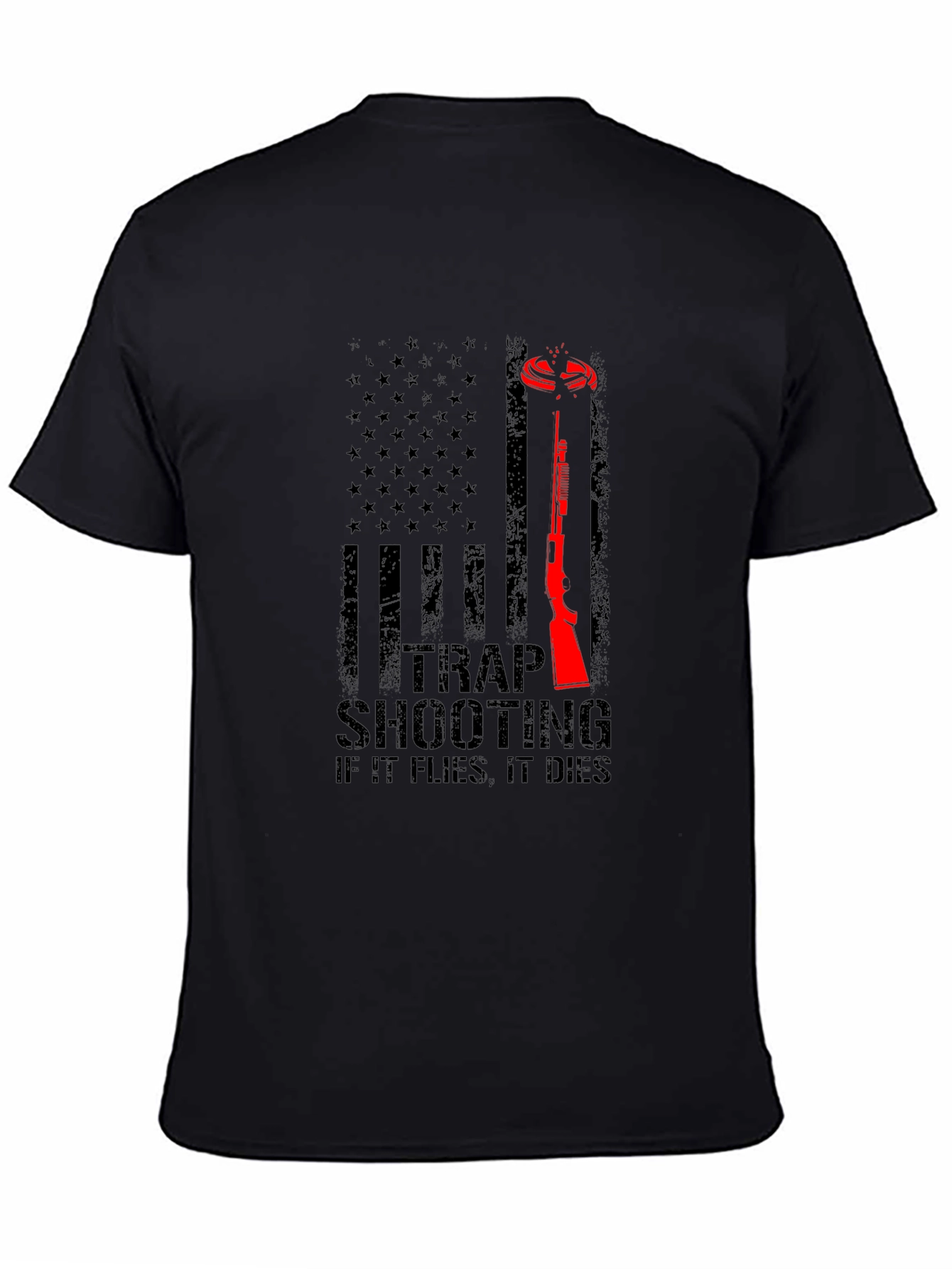 Trap Shooting T-Shirt: Patriotic Design