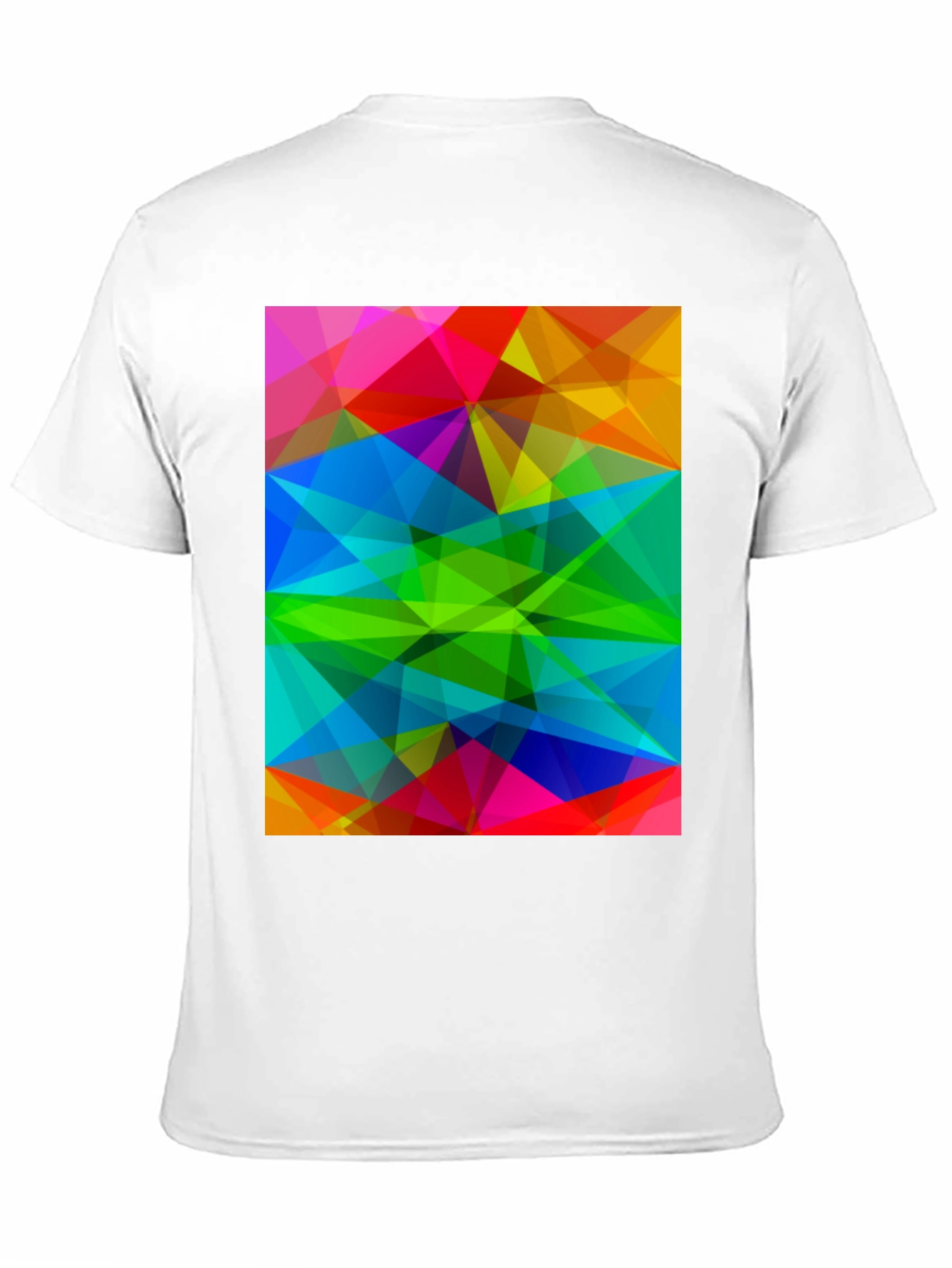 Abstract Geometric Print T-Shirt - Modern Art Tee