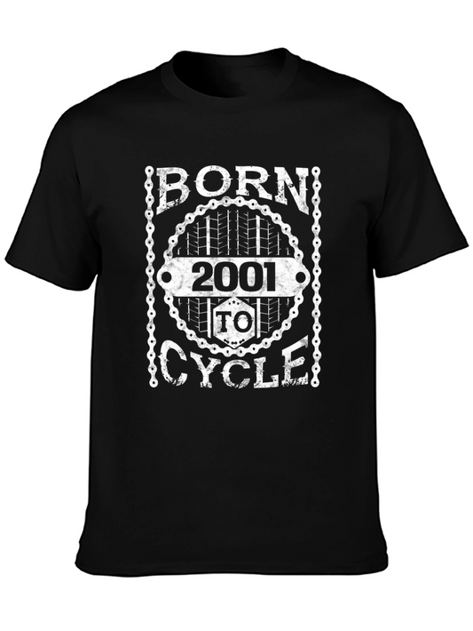 Born 2001 To Cycle Graphic Tee