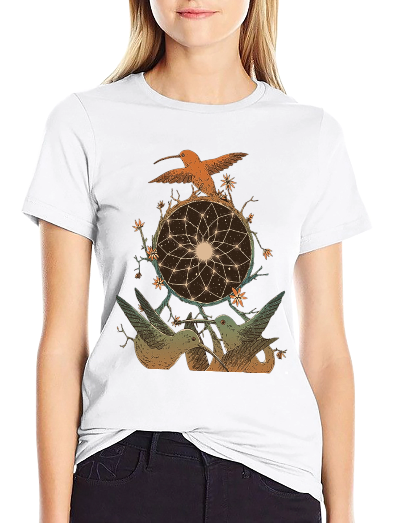 Hummingbird Dreamcatcher Graphic Tee