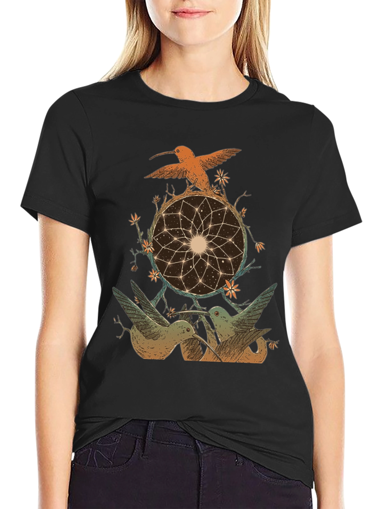 Hummingbird Dreamcatcher Graphic Tee