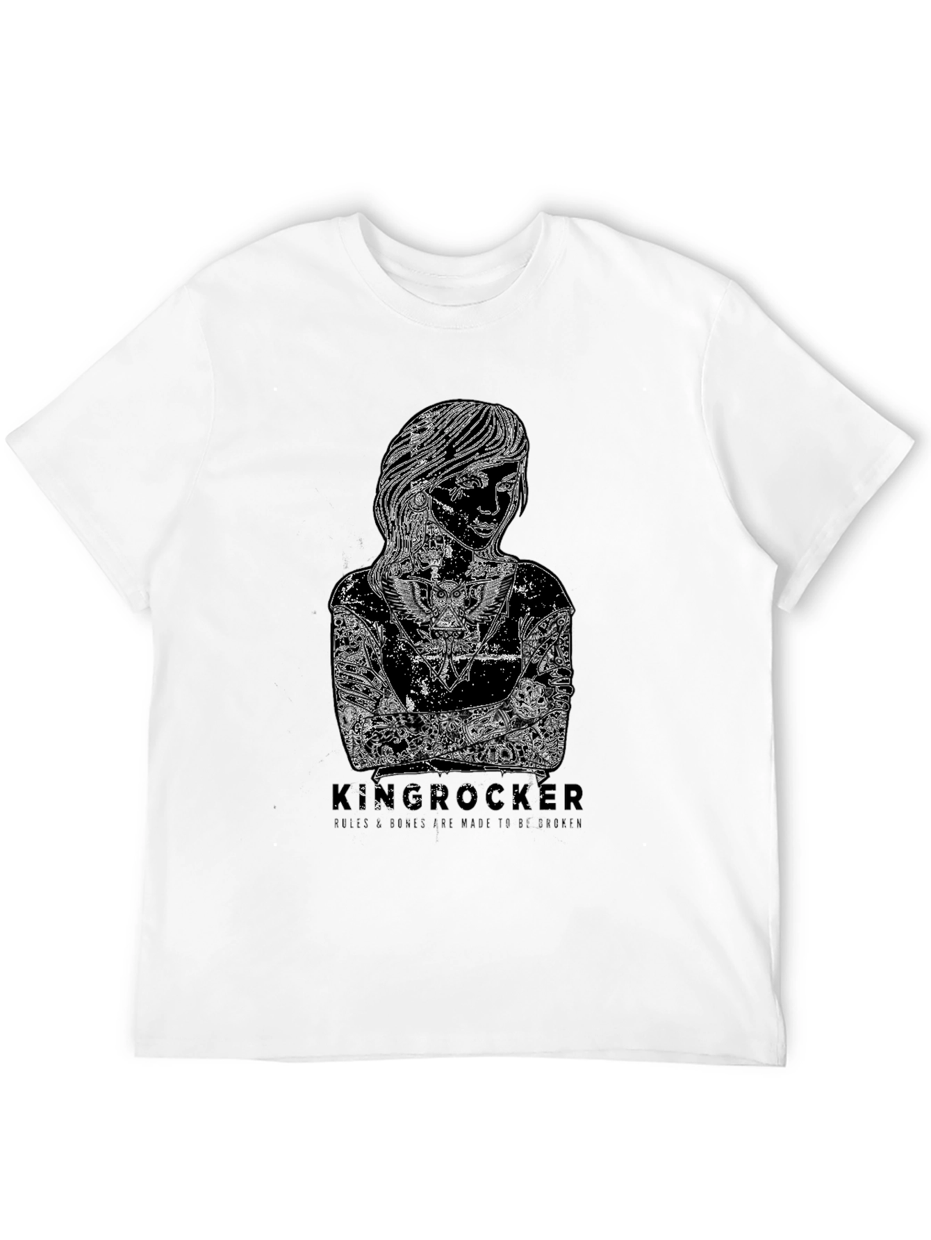 Kinserocker Graphic Print Black T-Shirt