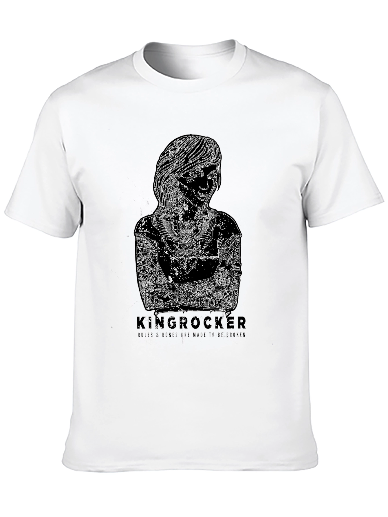Kinserocker Graphic Print Black T-Shirt