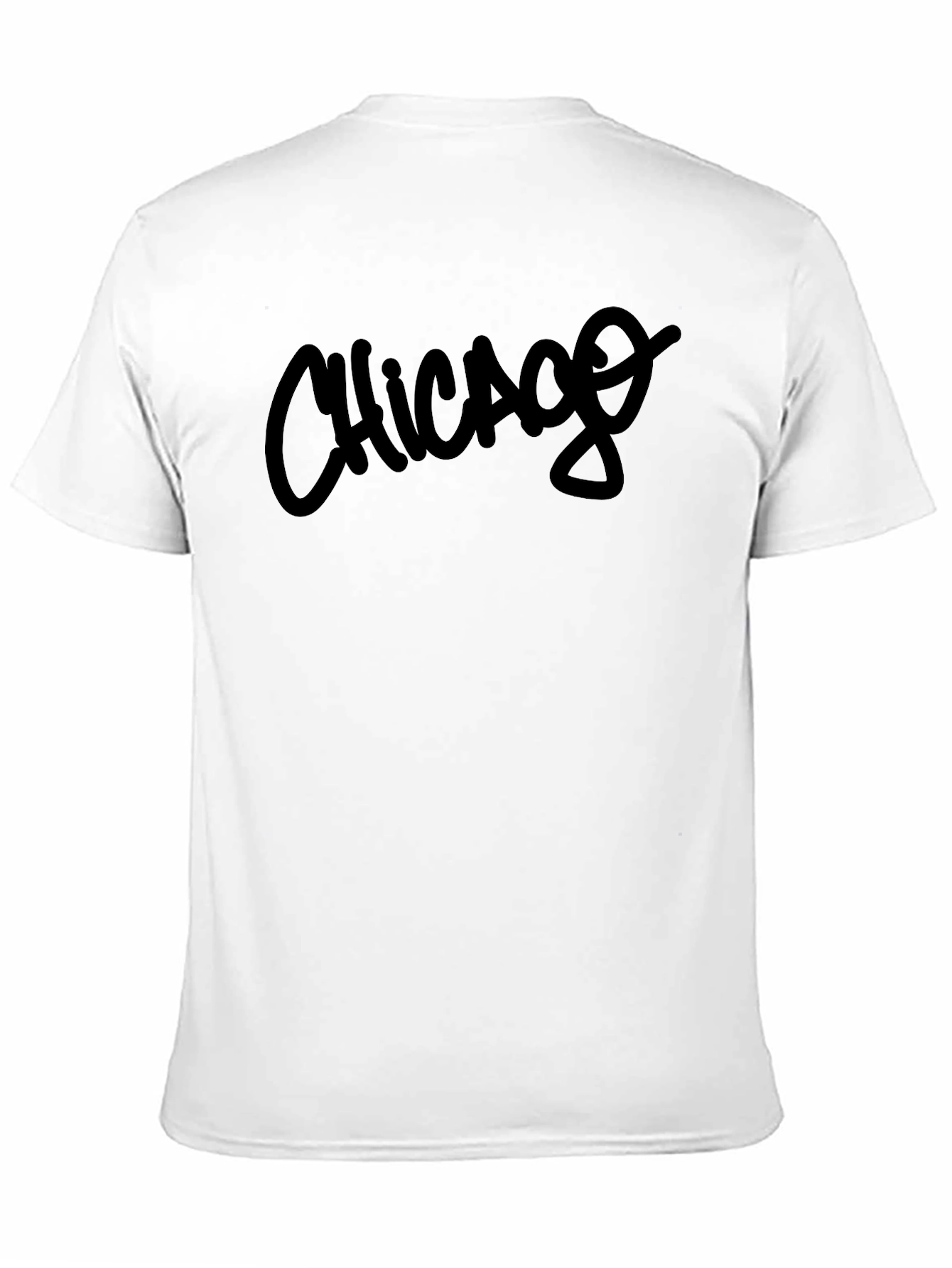 Chicago Script Black T-Shirt