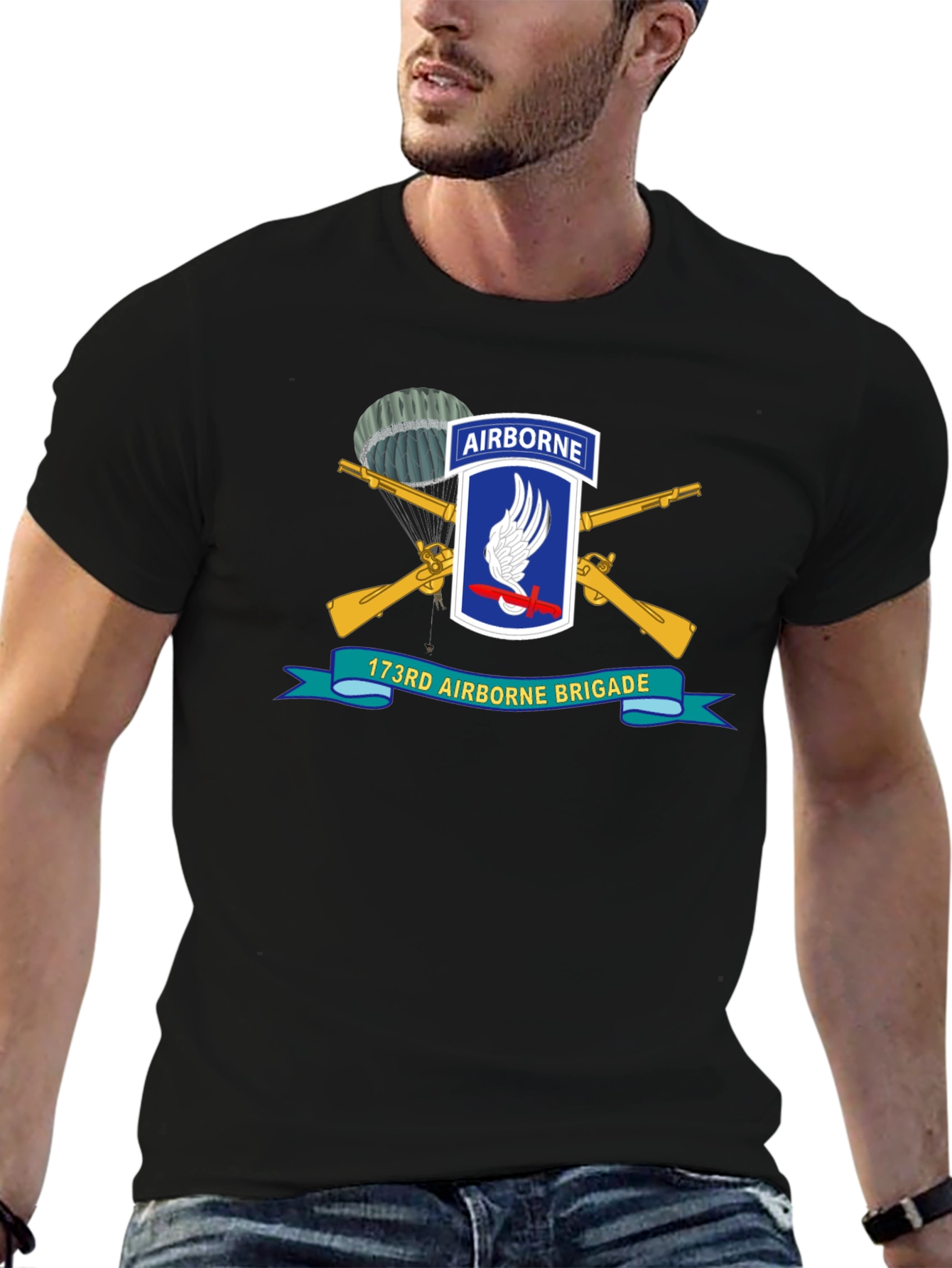 173rd Airborne Brigade T-Shirt - Black
