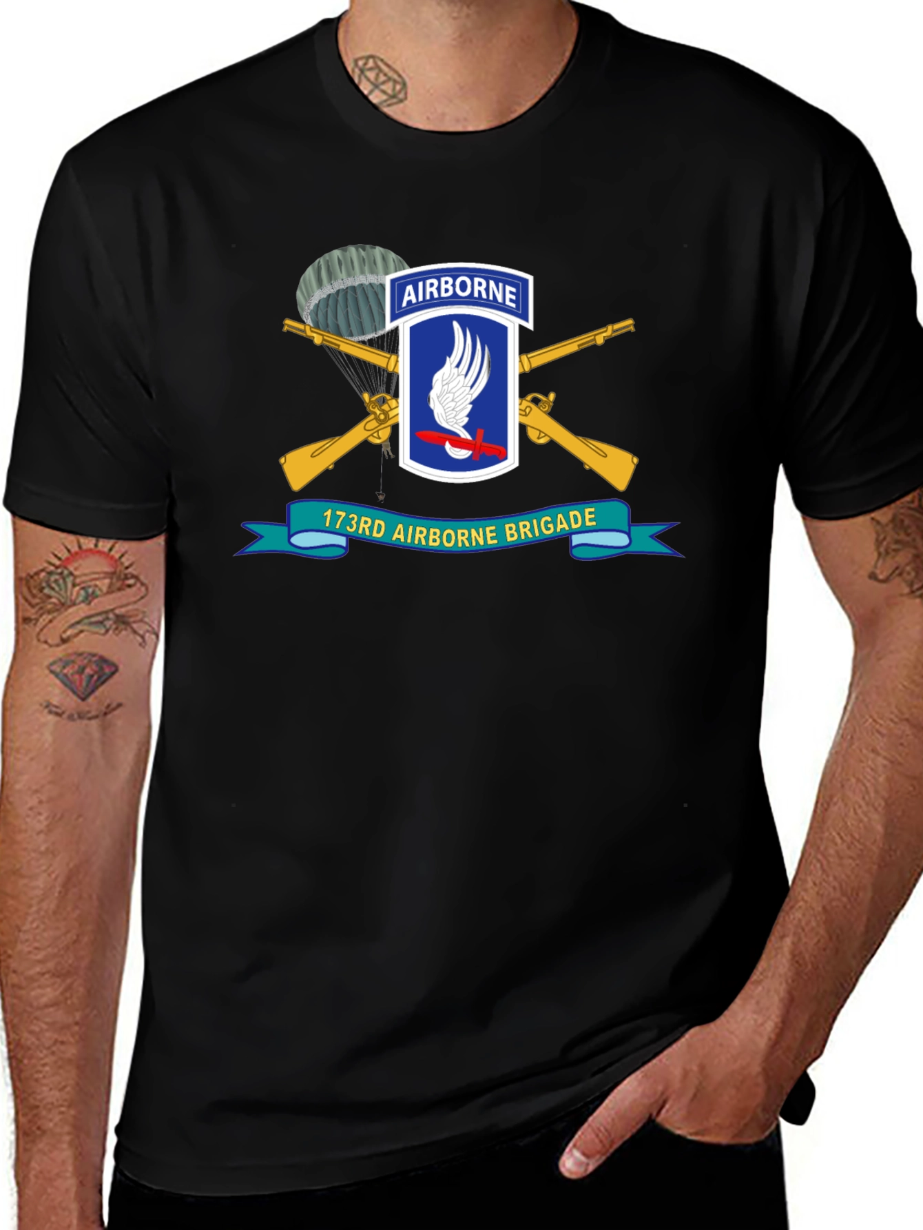 173rd Airborne Brigade T-Shirt - Black