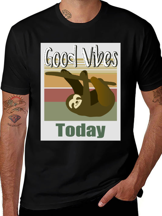 Good Vibes Sloth T-Shirt - Today Graphic Tee