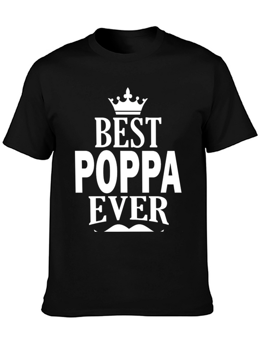 Best Poppa Ever T-Shirt - Fathers Day Gift