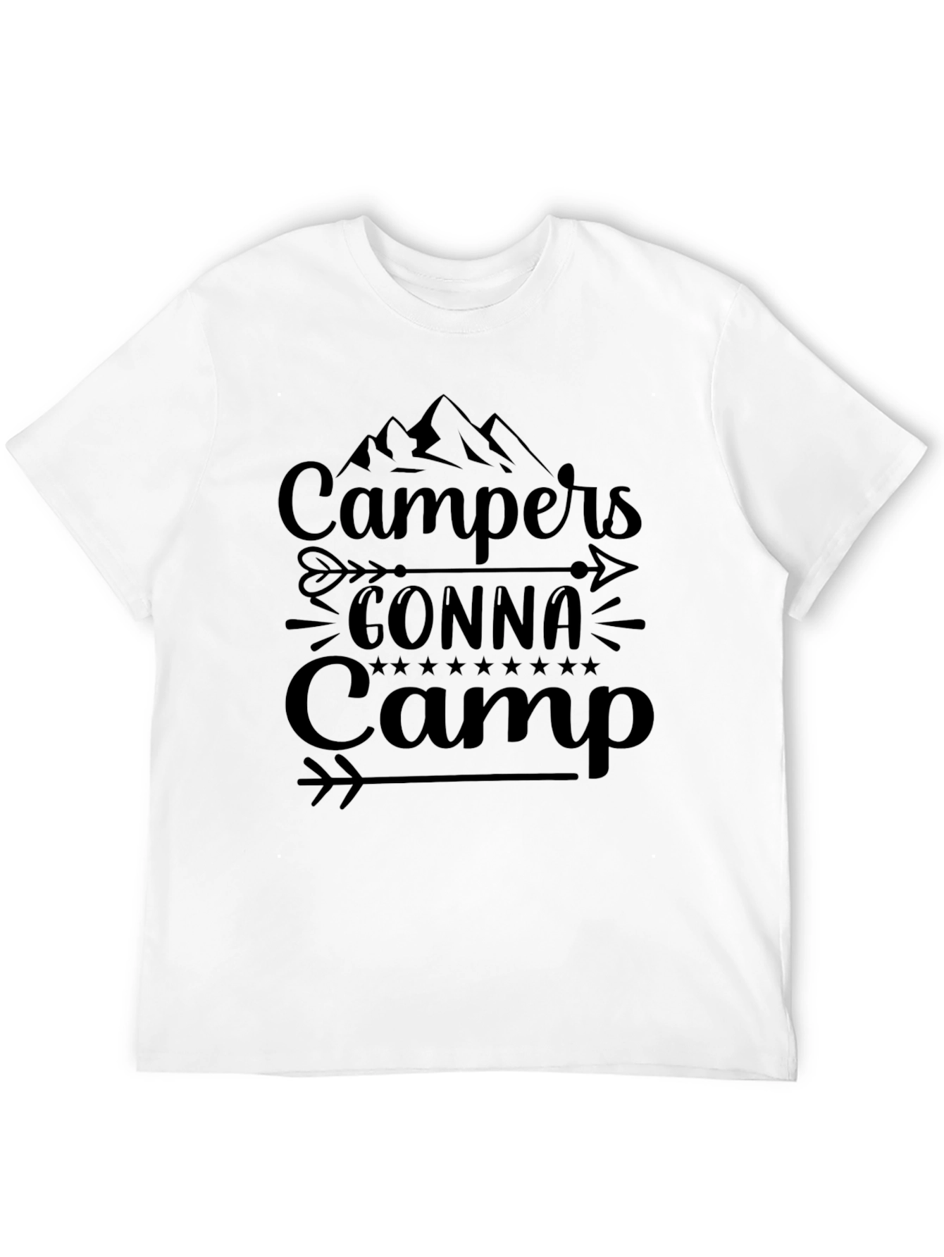 Campers Gonna Camp Black T-Shirt
