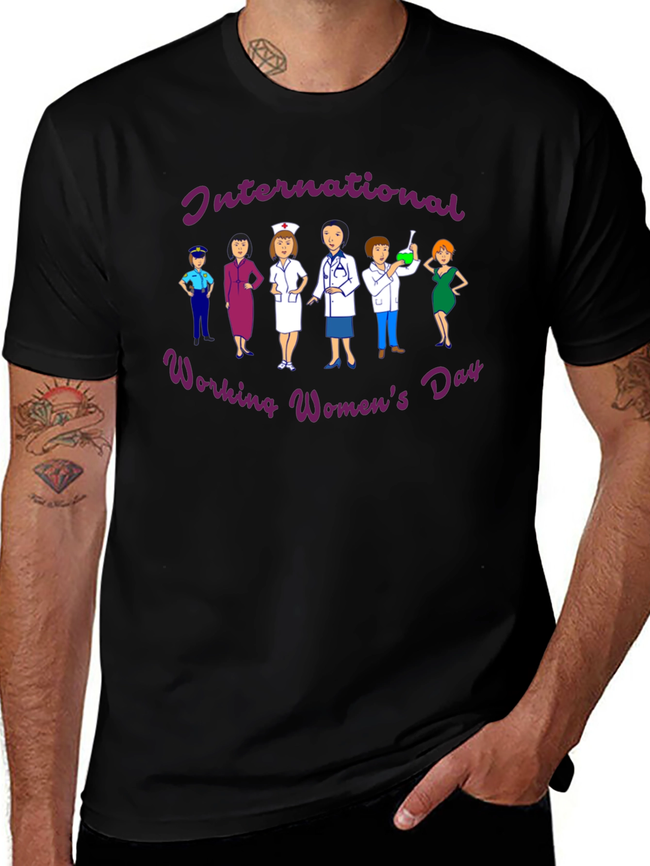 International Working Womens Day Graphic T-Shirt