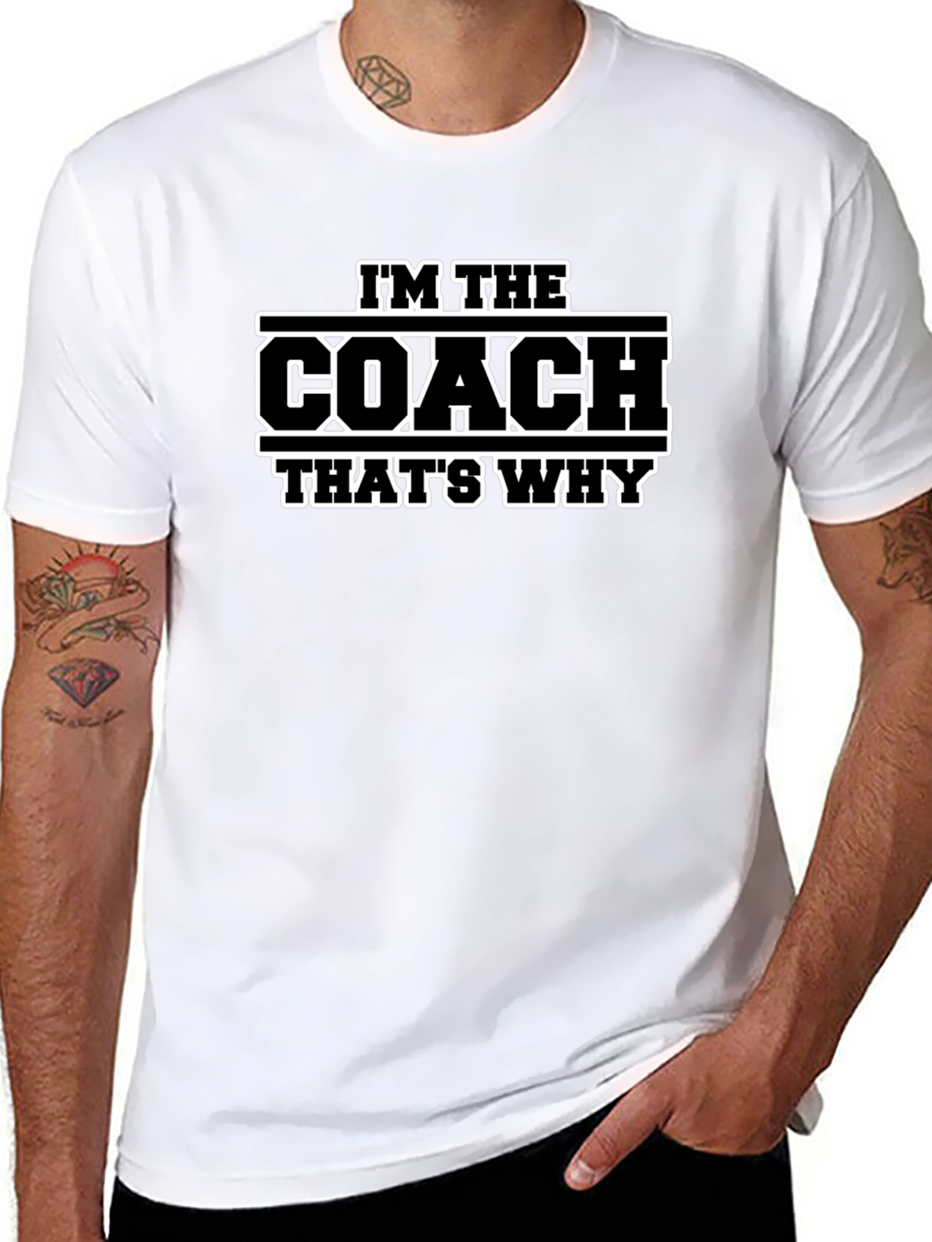 Im The Coach Thats Why T-Shirt - Black