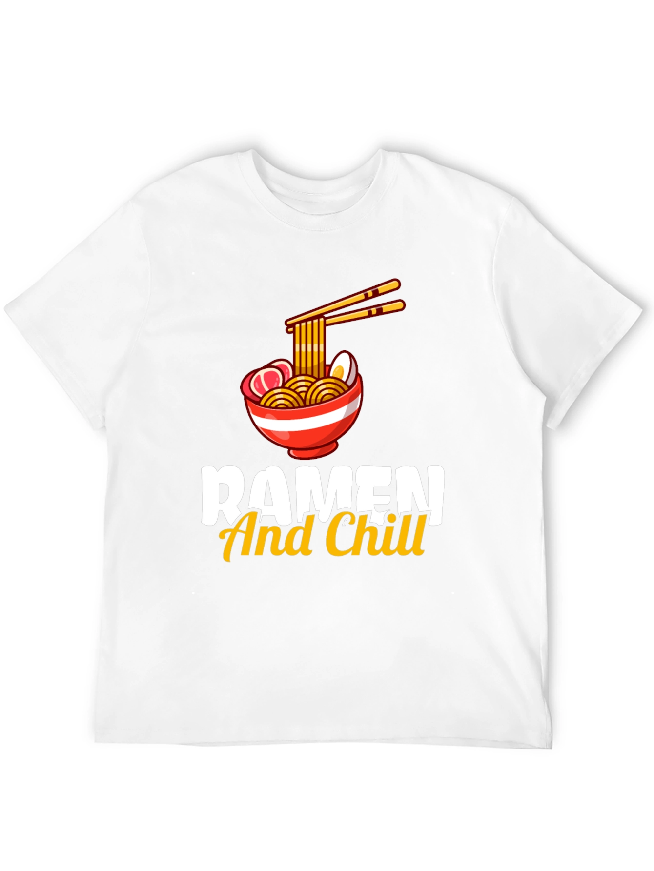 Ramen And Chill Graphic T-Shirt - Black