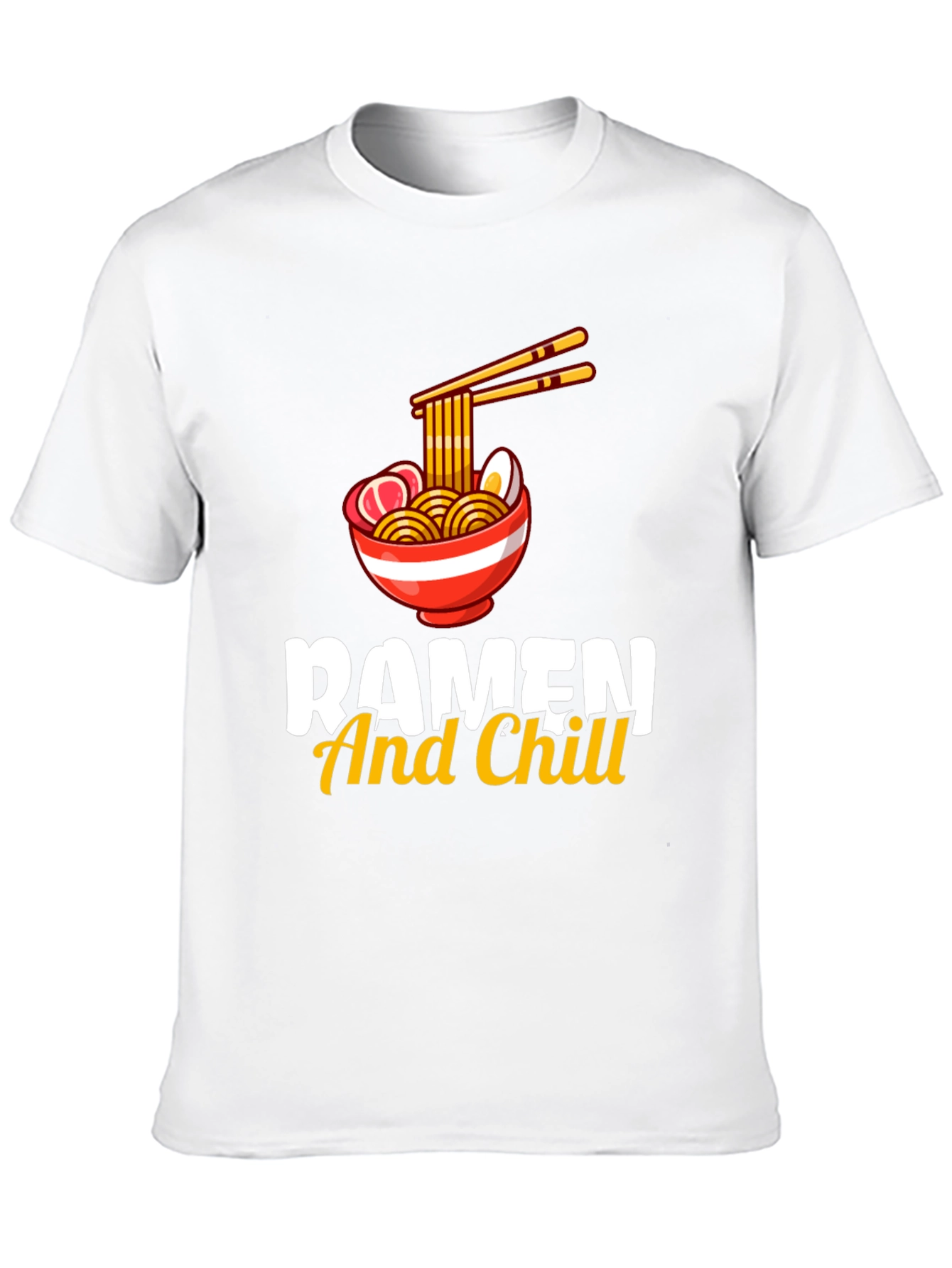 Ramen And Chill Graphic T-Shirt - Black