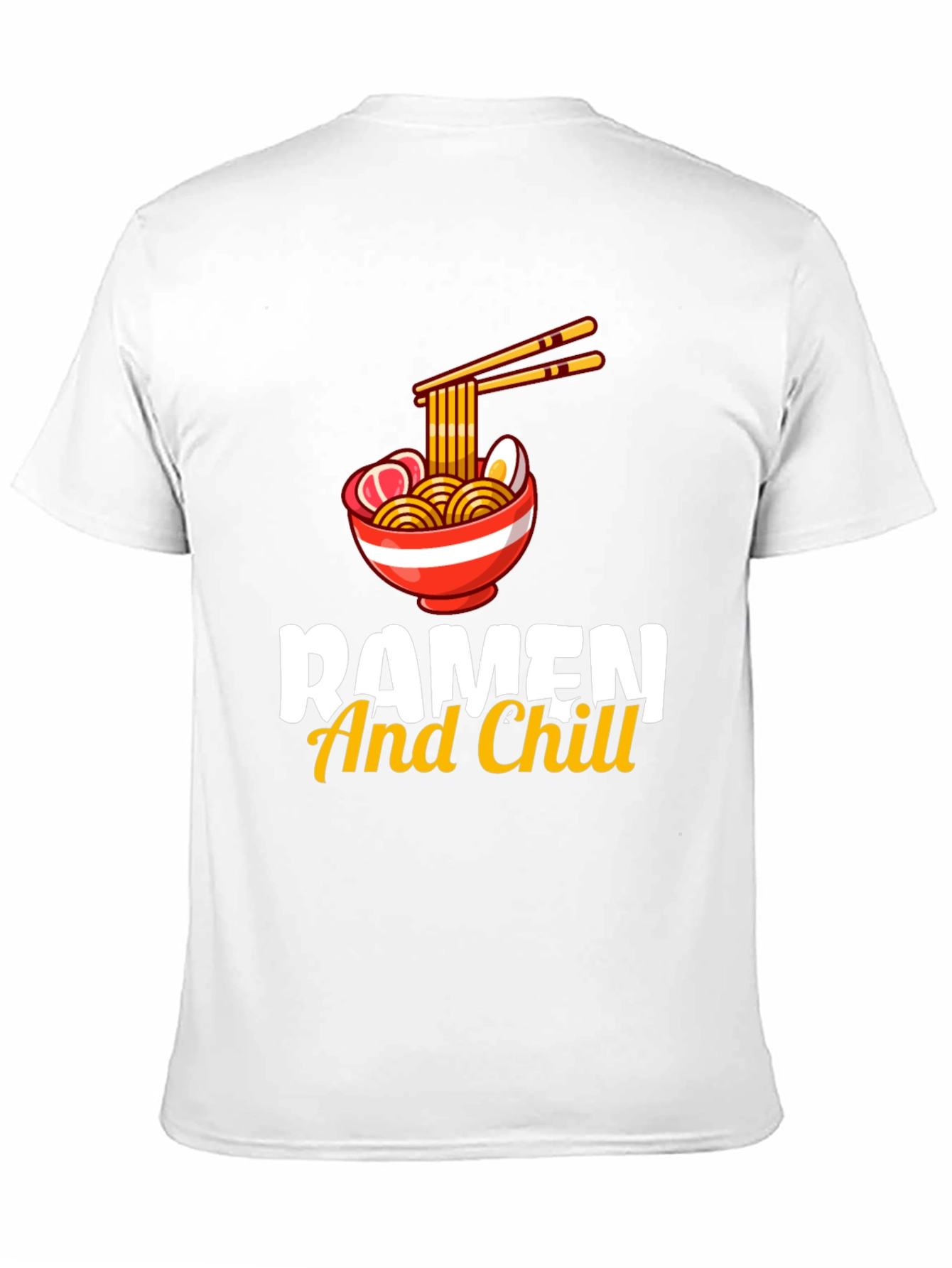 Ramen And Chill Graphic T-Shirt - Black