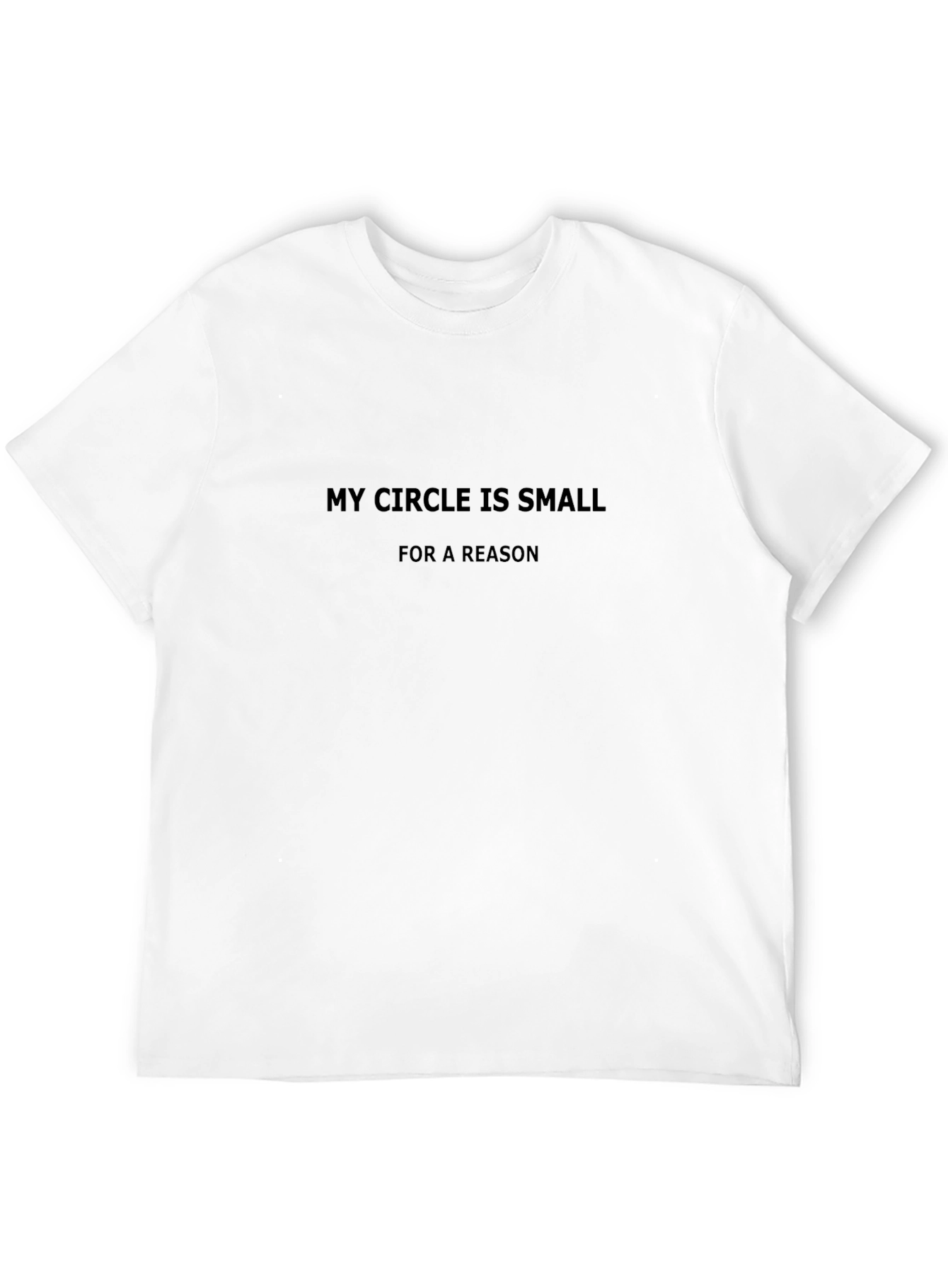 My Circle Is Small Black T-Shirt