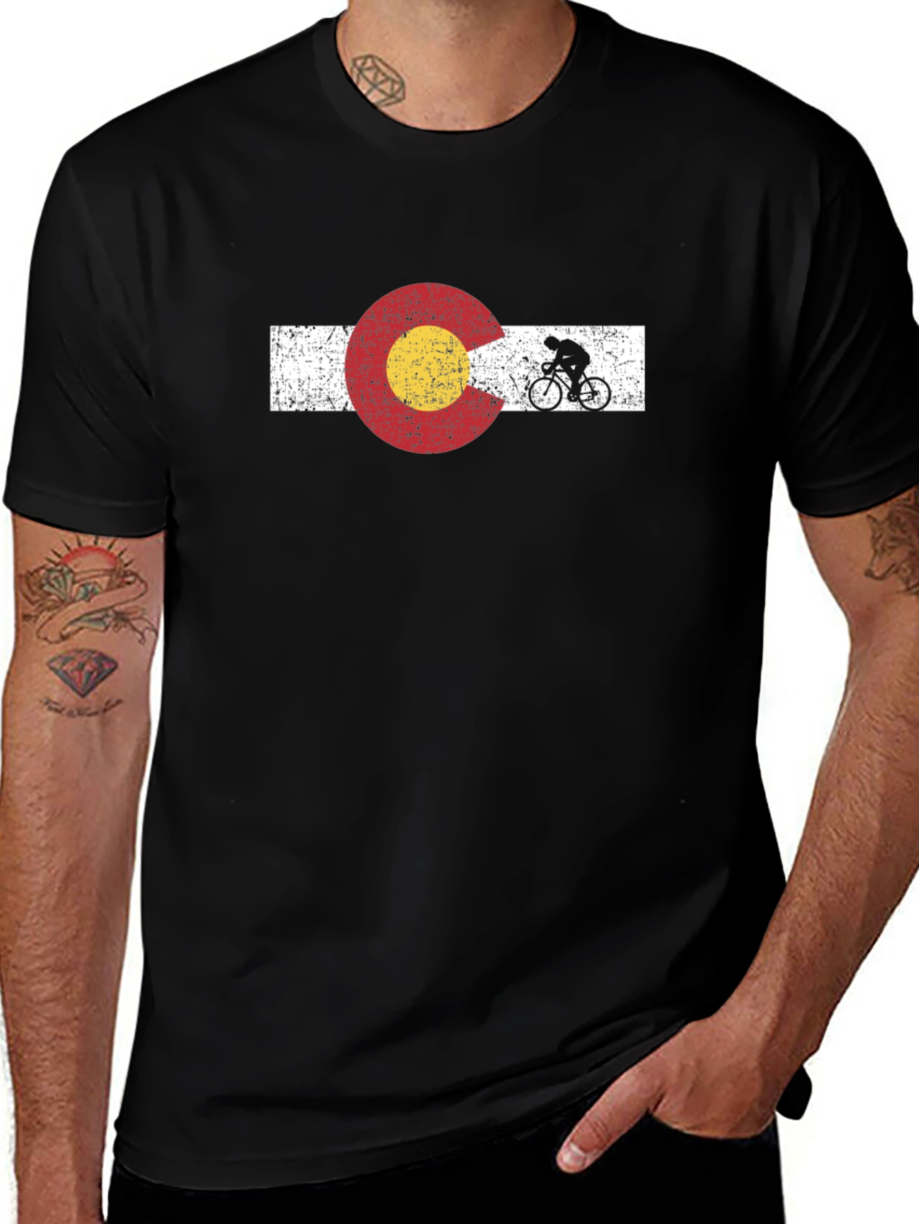 Colorado Biker Black T-Shirt