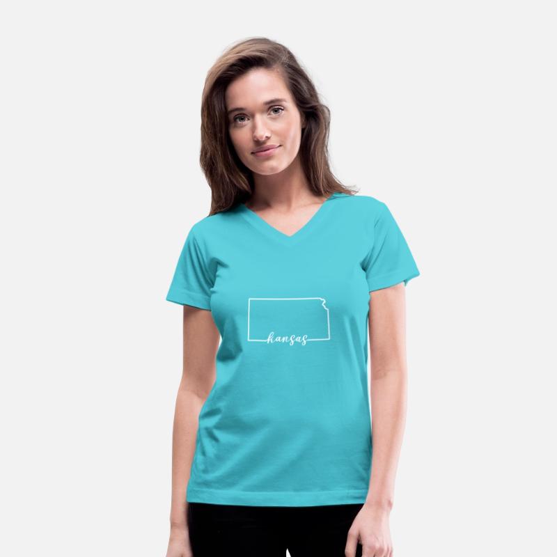 Kansas Cursive Silhouette Home State Pride