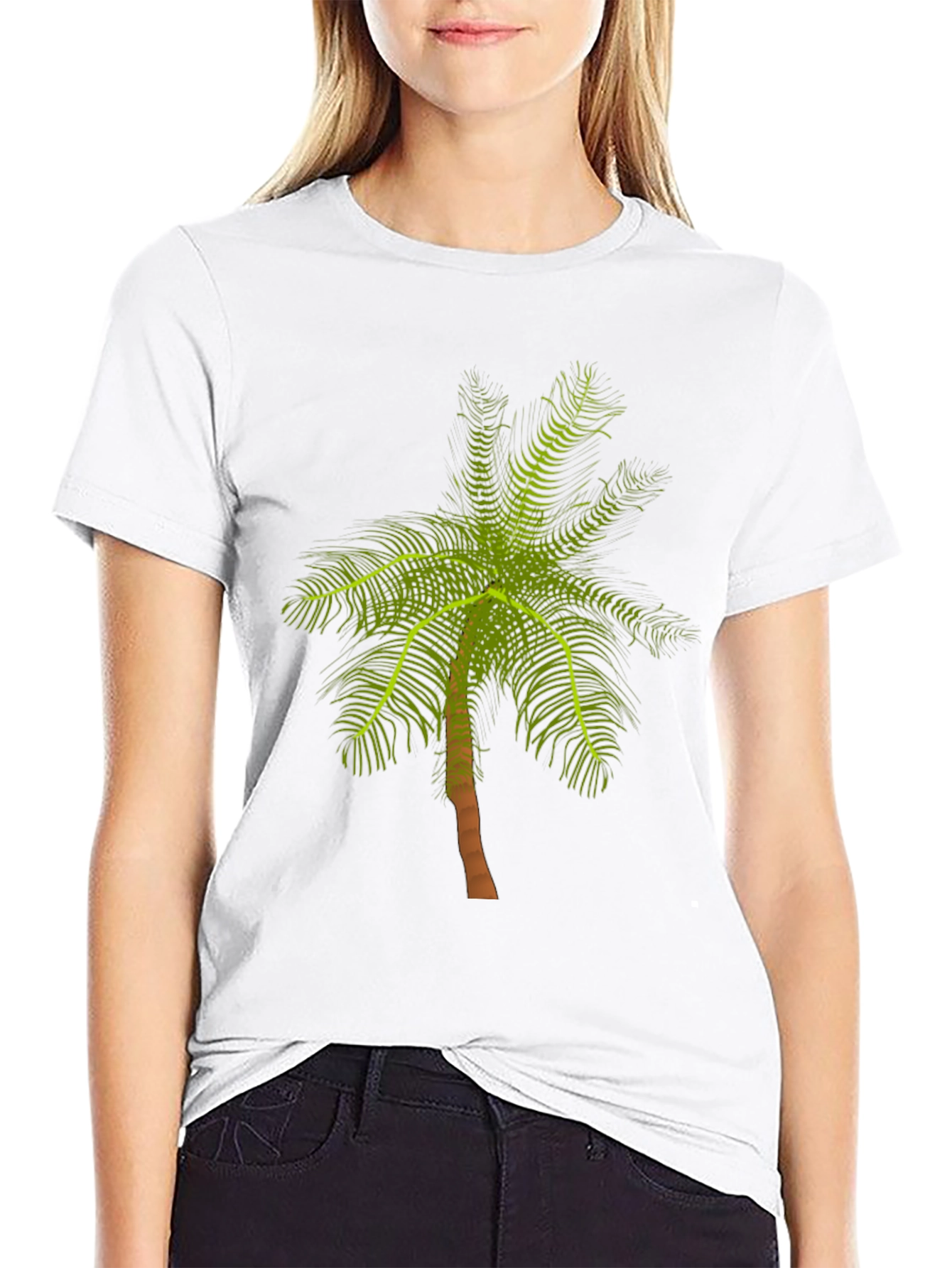 Palm Tree Graphic T-Shirt - Tropical Style