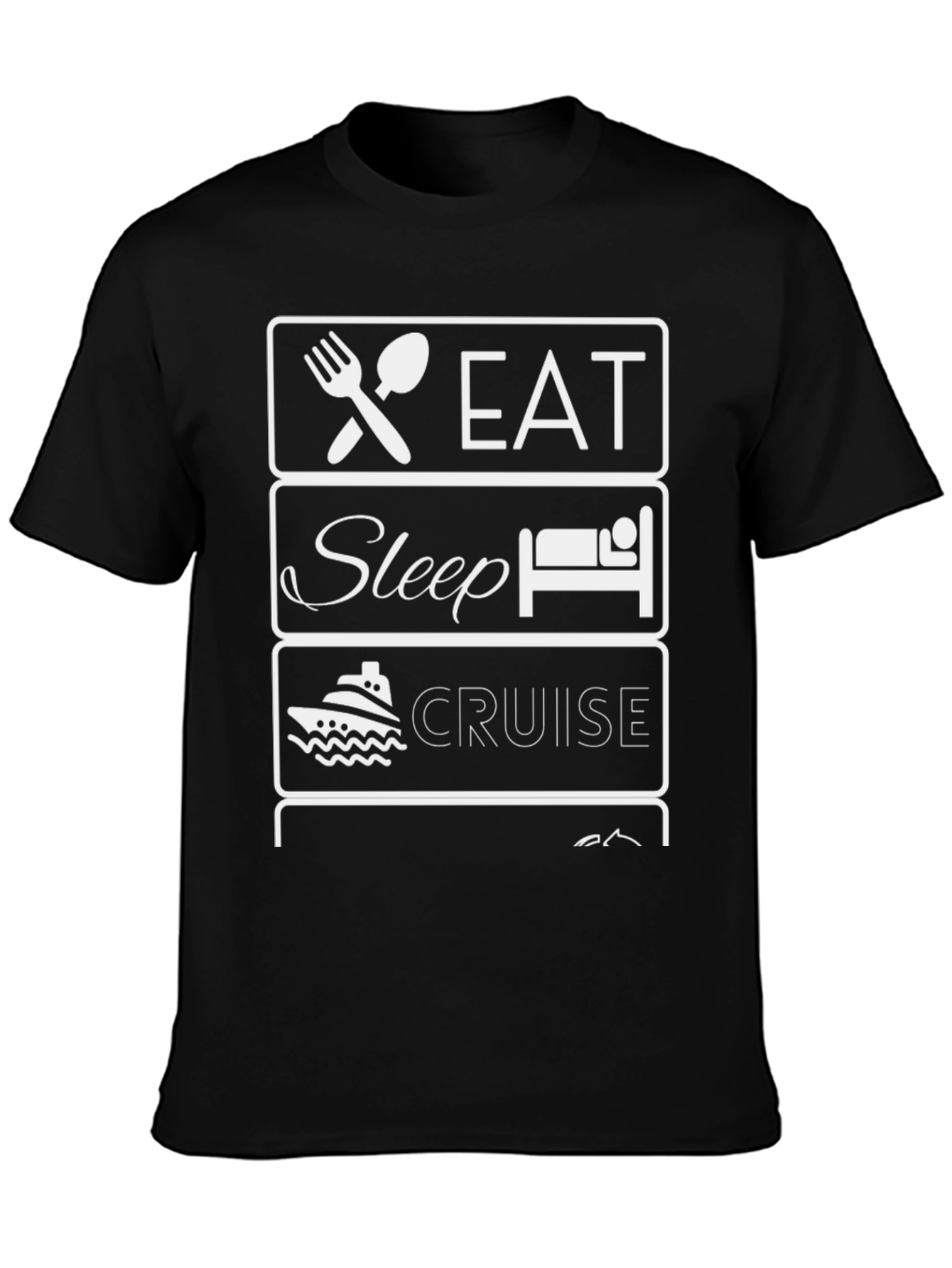 Eat Sleep Cruise T-Shirt - Vacation Apparel