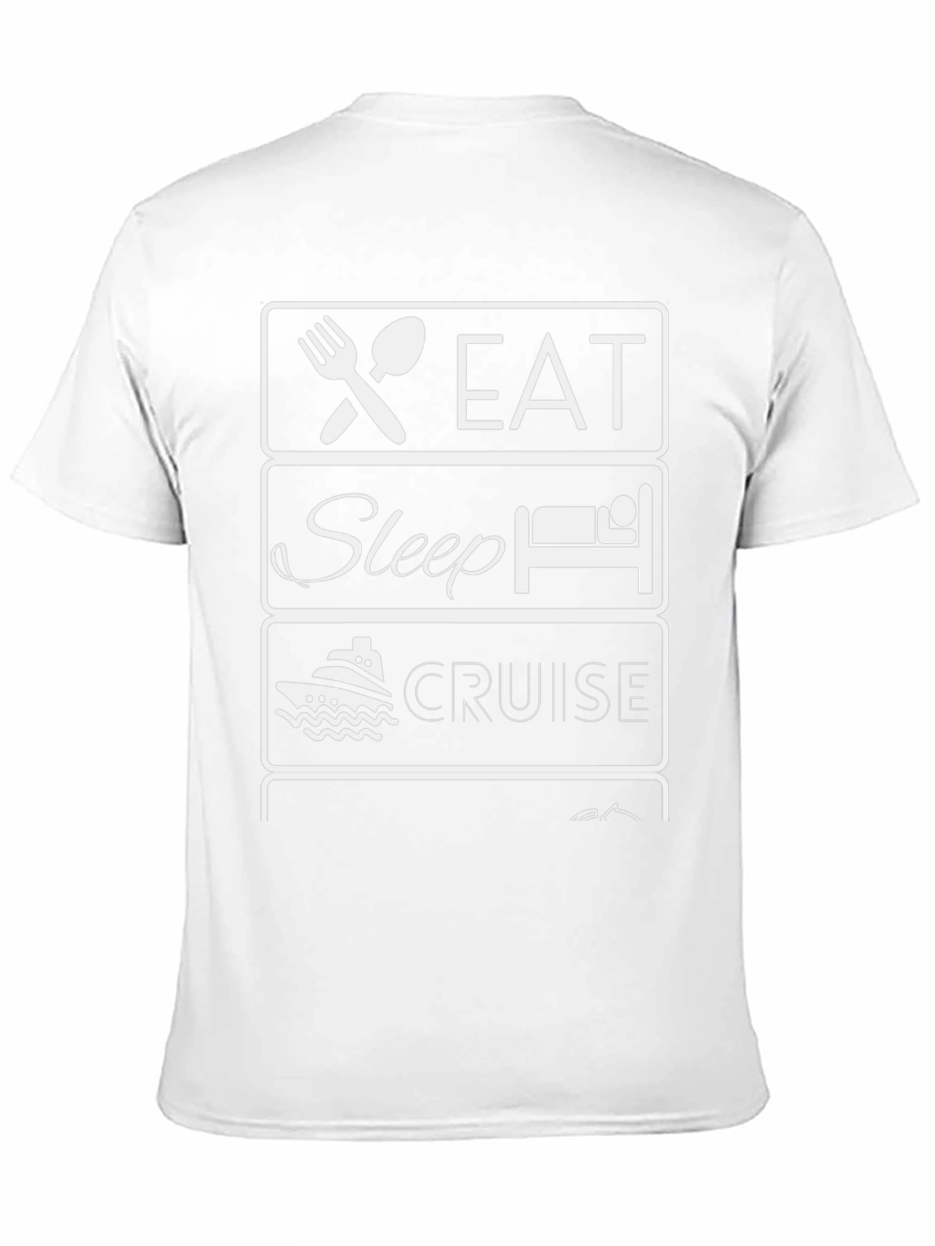 Eat Sleep Cruise T-Shirt - Vacation Apparel