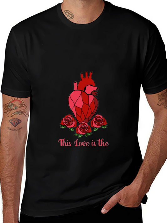 Heart & Roses Graphic Tee - This Love is the...