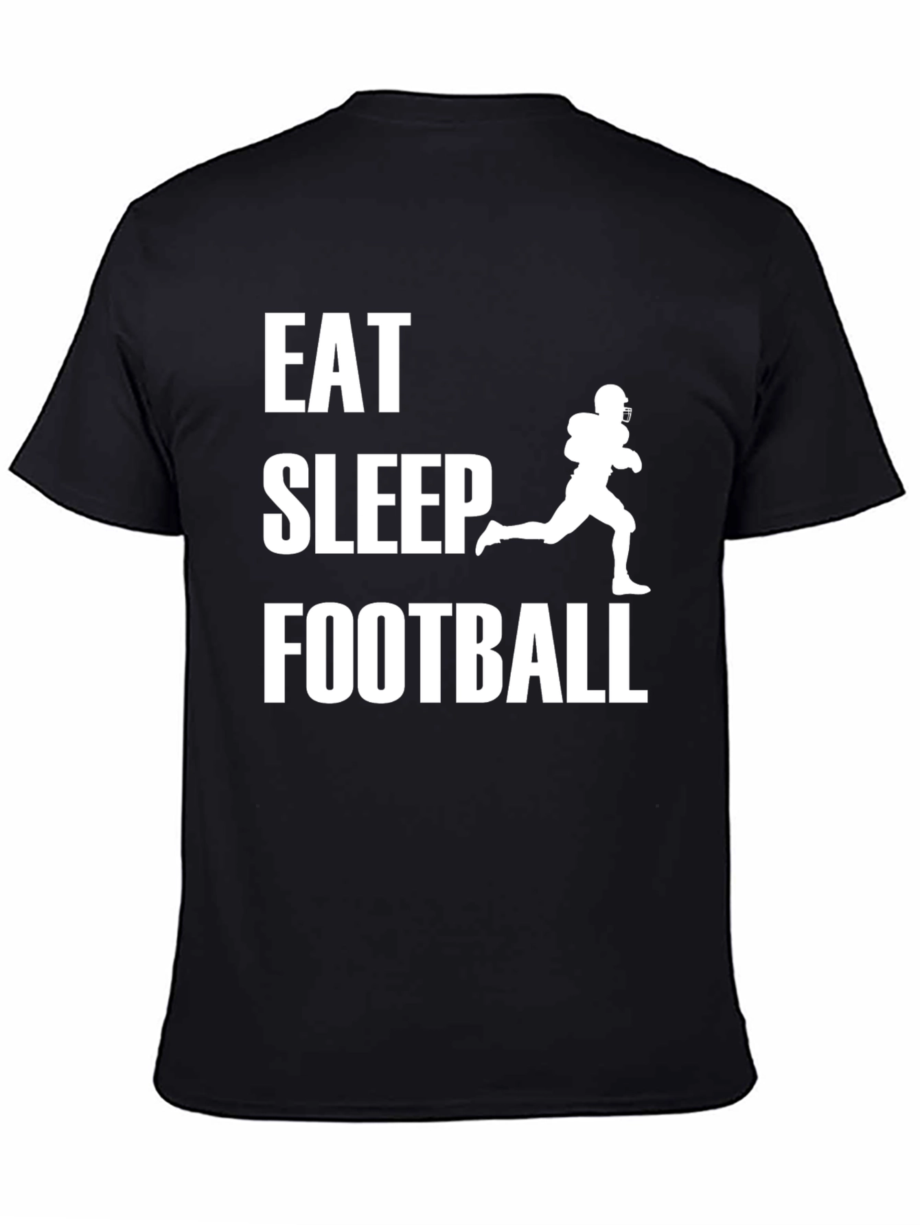 Eat Sleep Football T-Shirt - Sports Fan Apparel