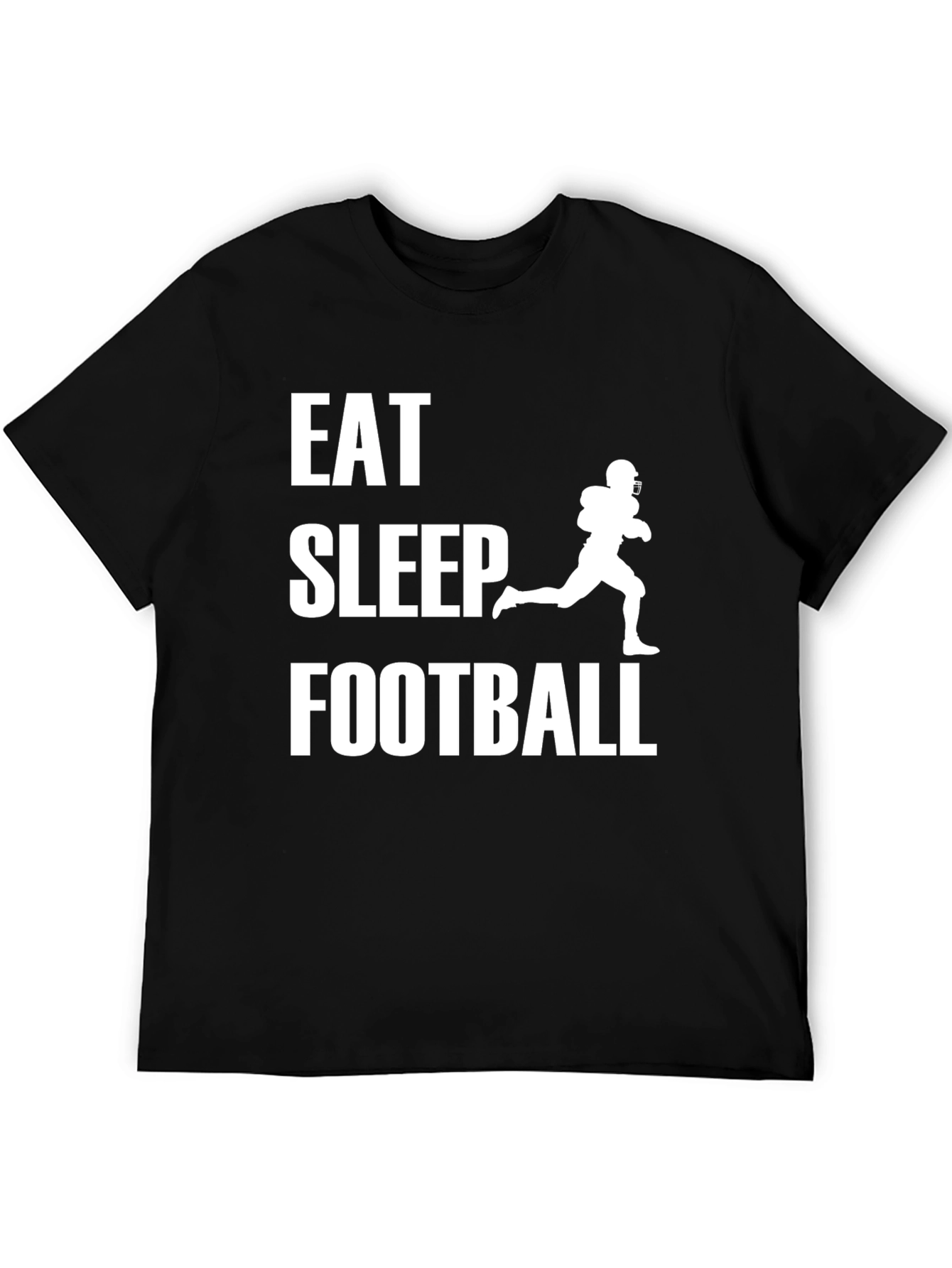 Eat Sleep Football T-Shirt - Sports Fan Apparel