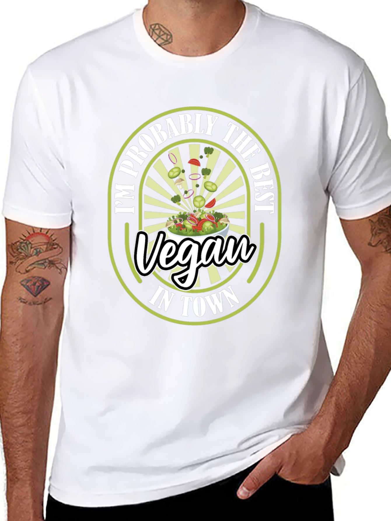 Im Probably the Best Vegan in Town T-Shirt