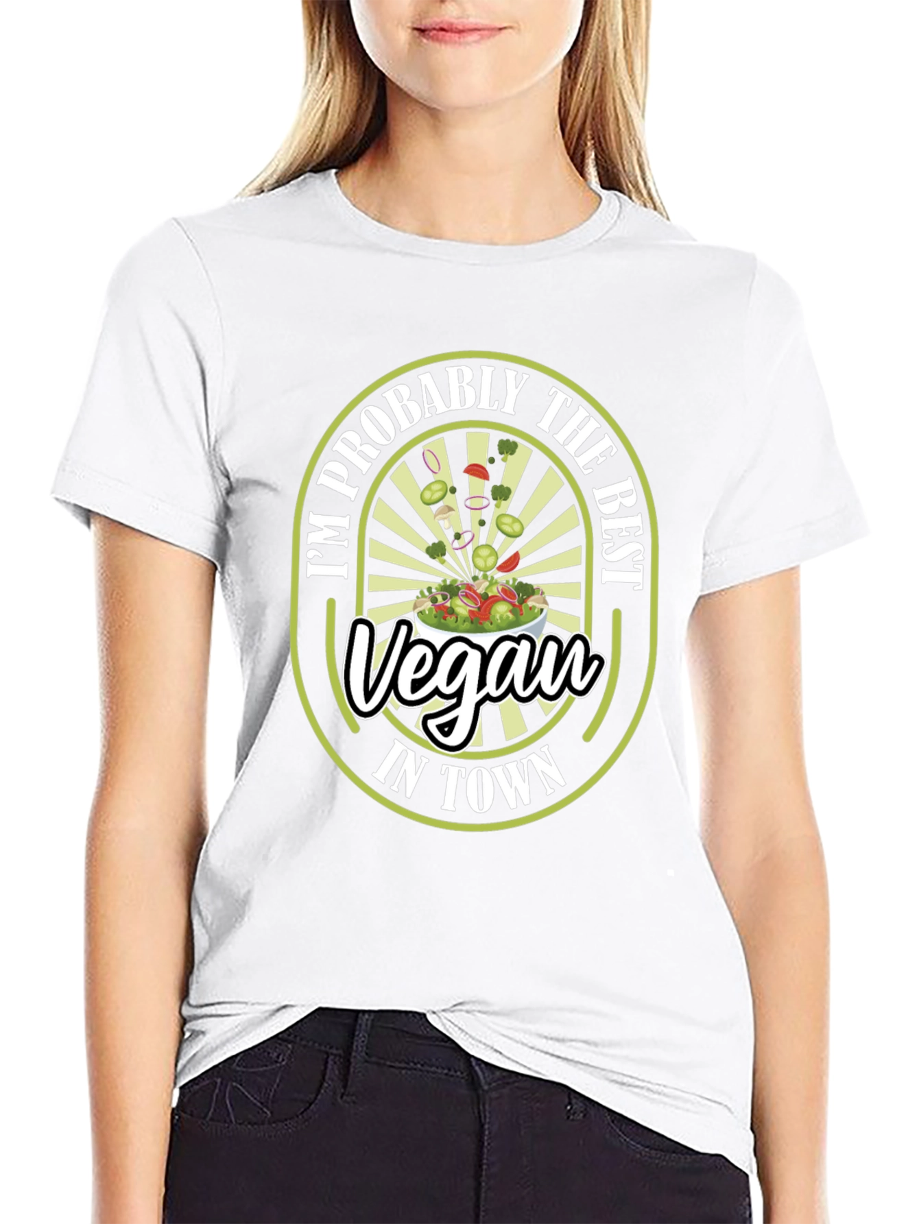 Im Probably the Best Vegan in Town T-Shirt