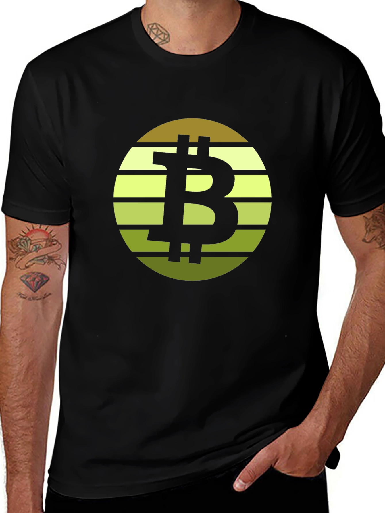 Bitcoin Sunset Graphic Tee