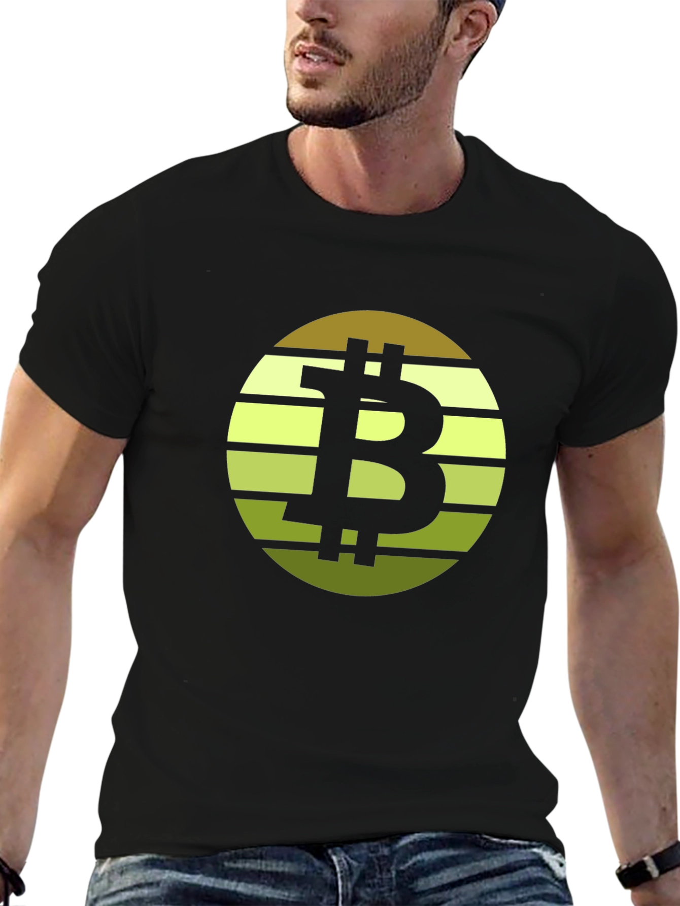 Bitcoin Sunset Graphic Tee